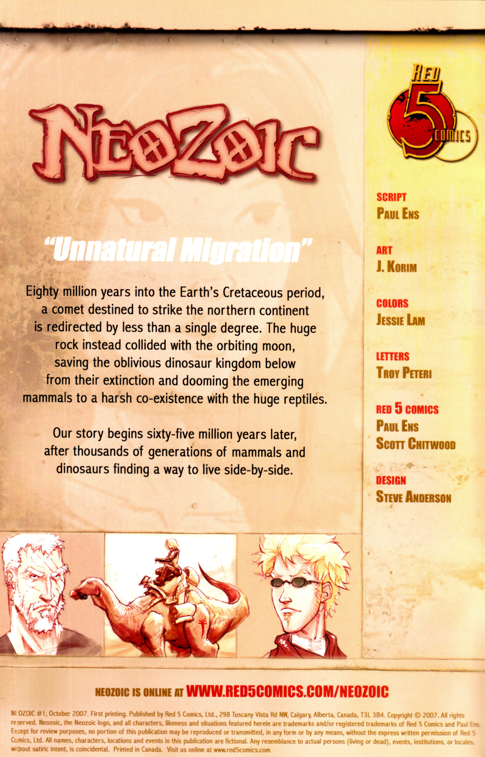 Read online Neozoic comic -  Issue #1 - 2