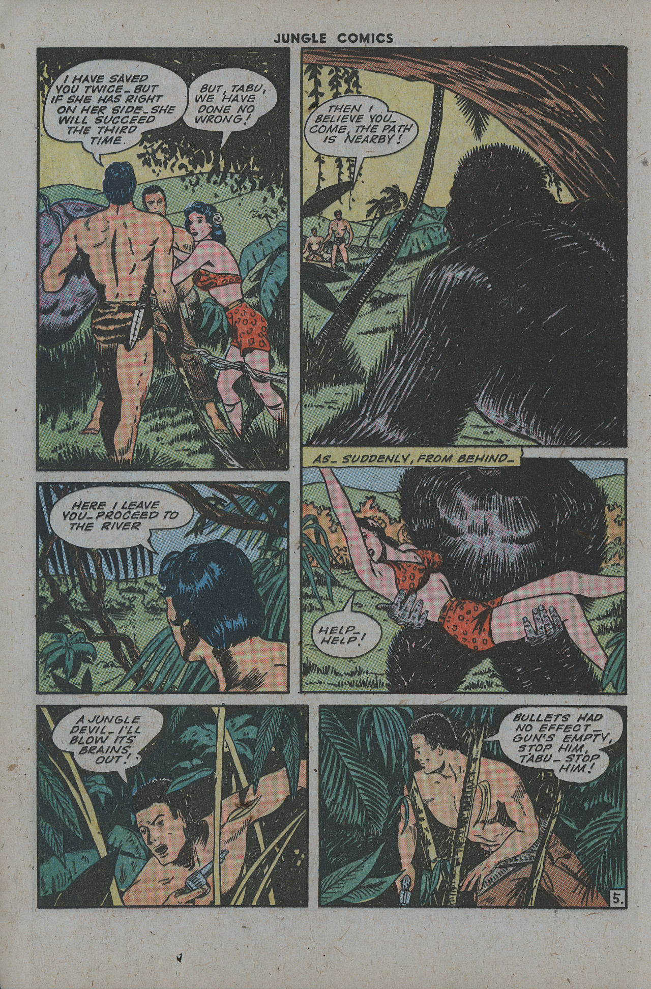 Read online Jungle Comics comic -  Issue #64 - 34
