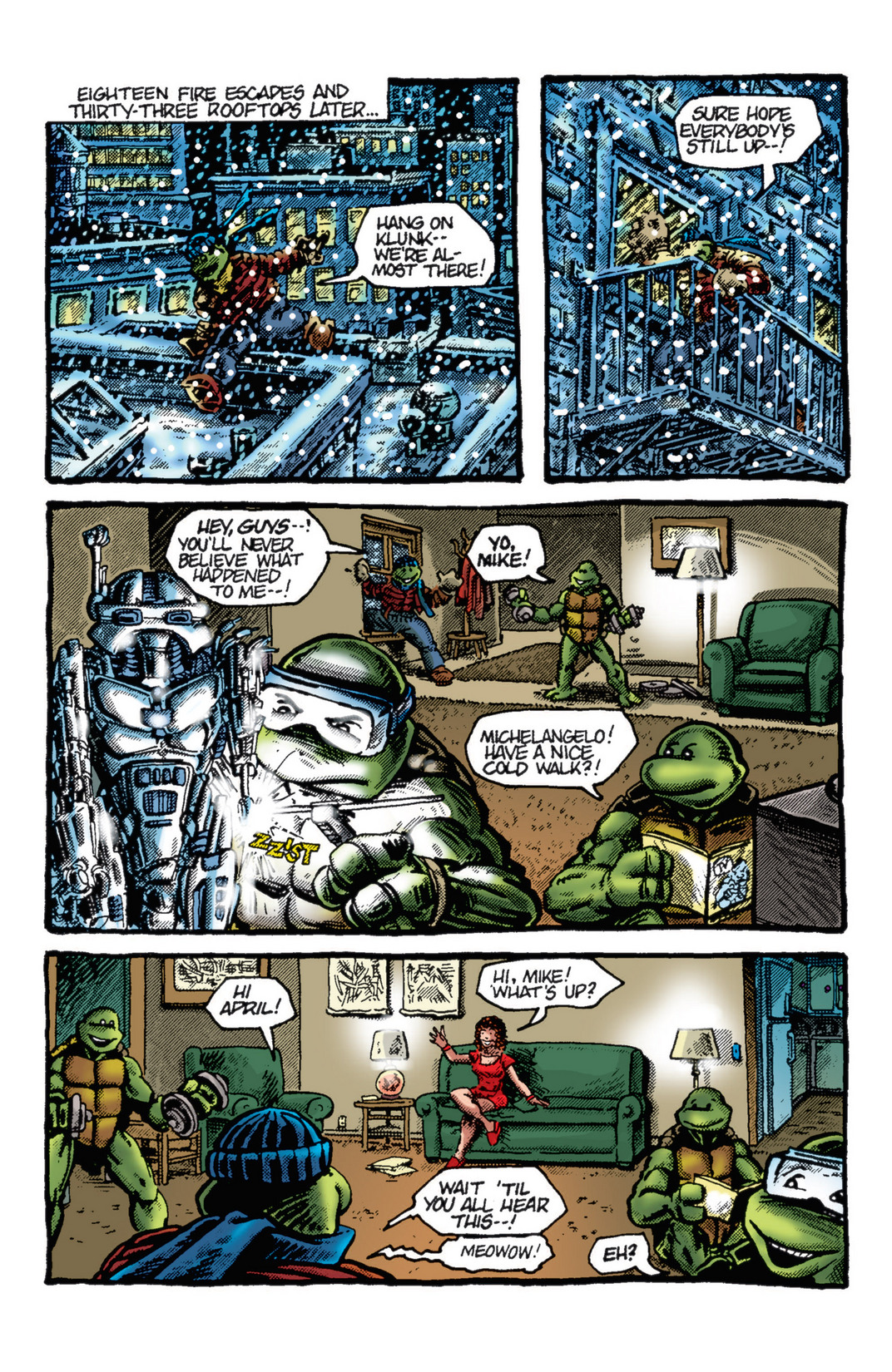 Read online Teenage Mutant Ninja Turtles Color Classics: Michaelangelo Micro-Series comic -  Issue # Full - 29