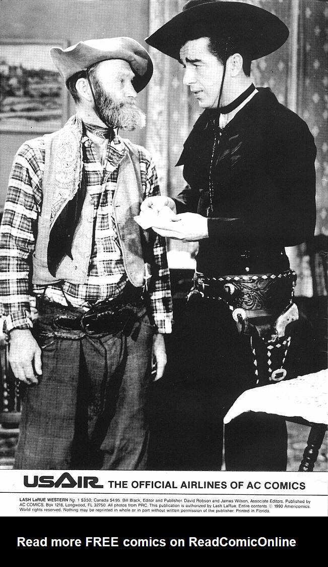 Read online Lash LaRue Western comic -  Issue #1 - 2