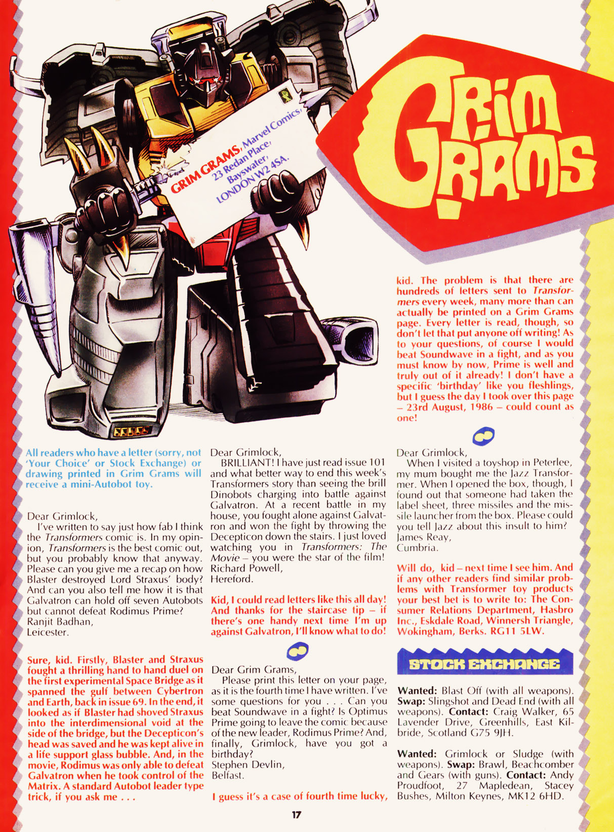 Read online The Transformers (UK) comic -  Issue #107 - 14