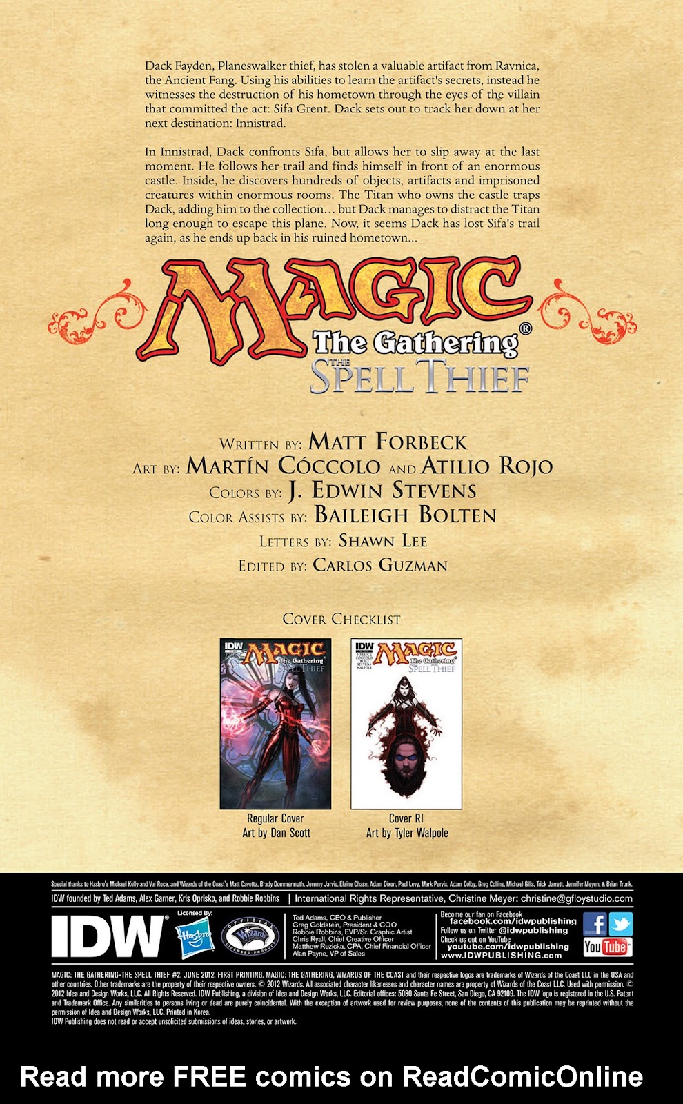 Magic: The Gathering - The Spell Thief issue 2 - Page 2