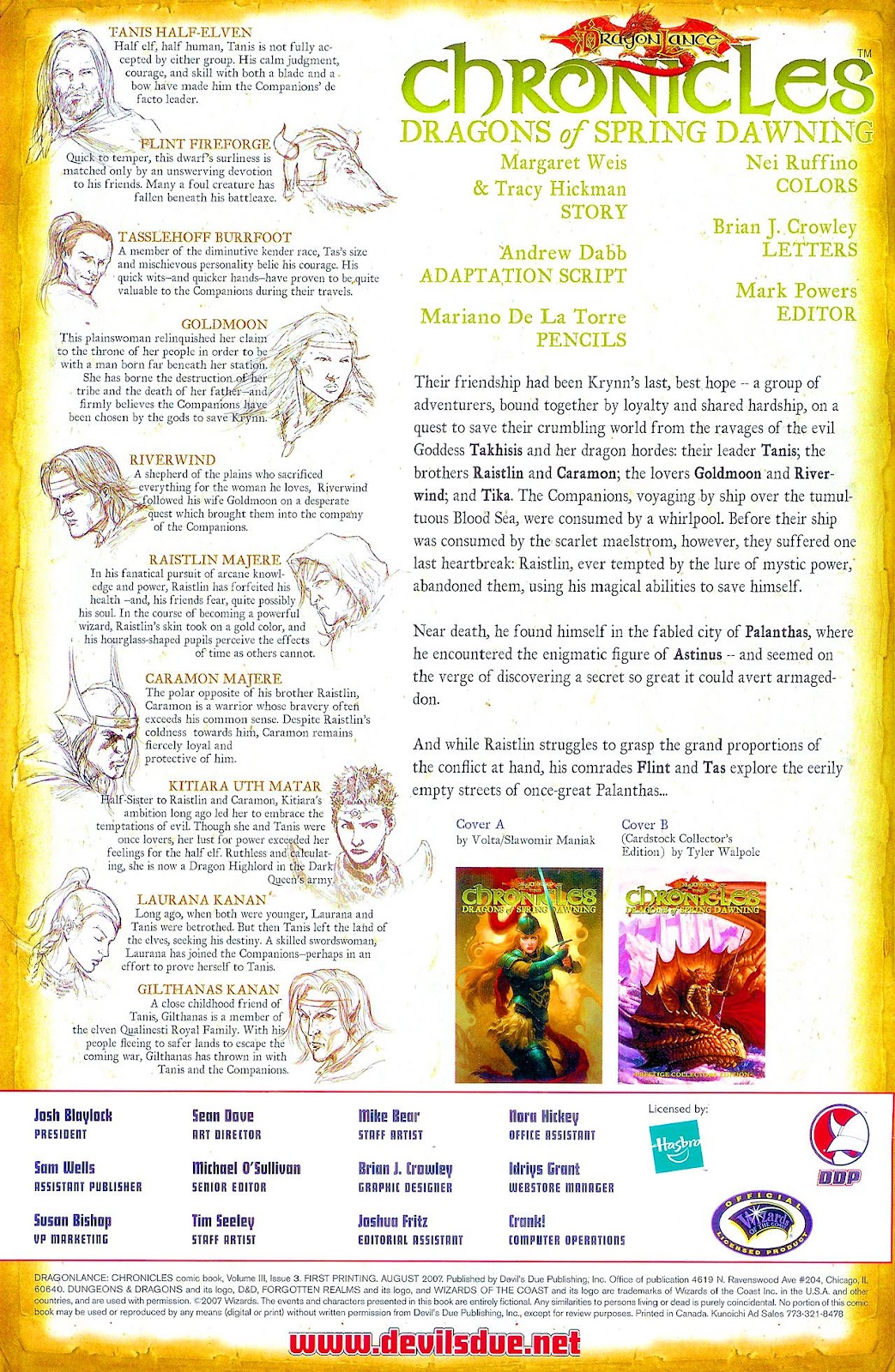 Dragonlance Chronicles (2007) issue 3 - Page 3