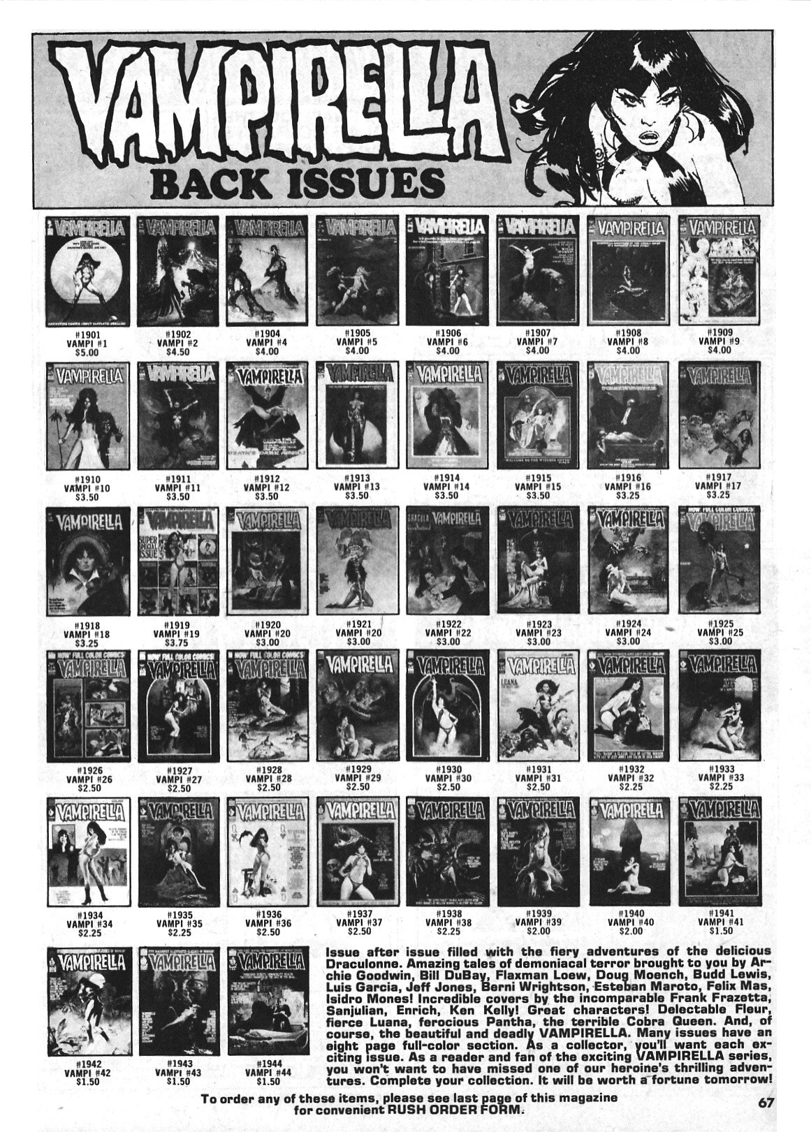 Read online Vampirella (1969) comic -  Issue #46 - 67