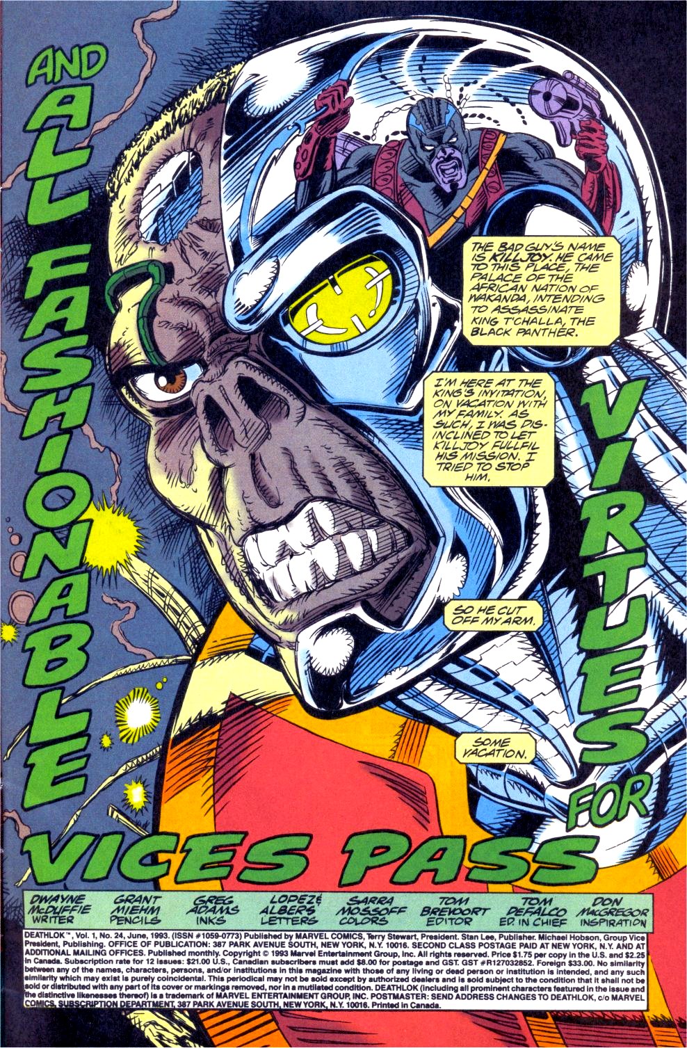 Read online Deathlok (1991) comic -  Issue #24 - 2