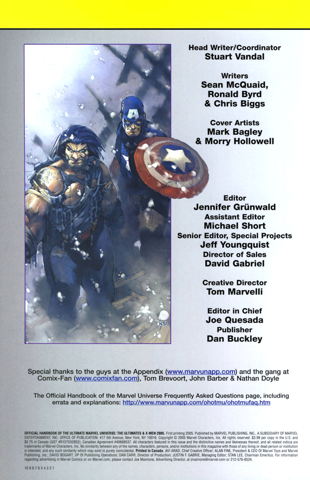 Read online Official Handbook of the Ultimate Marvel Universe: The Ultimates & X-Men 2005 comic -  Issue # Full - 2