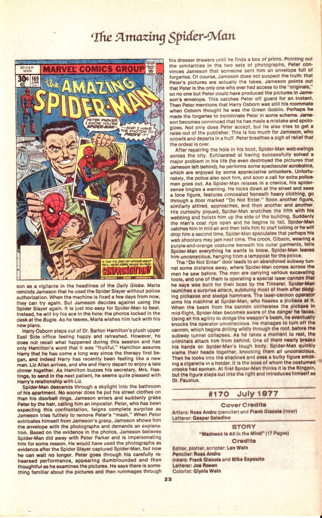 Read online The Official Marvel Index to The Amazing Spider-Man comic -  Issue #7 - 25