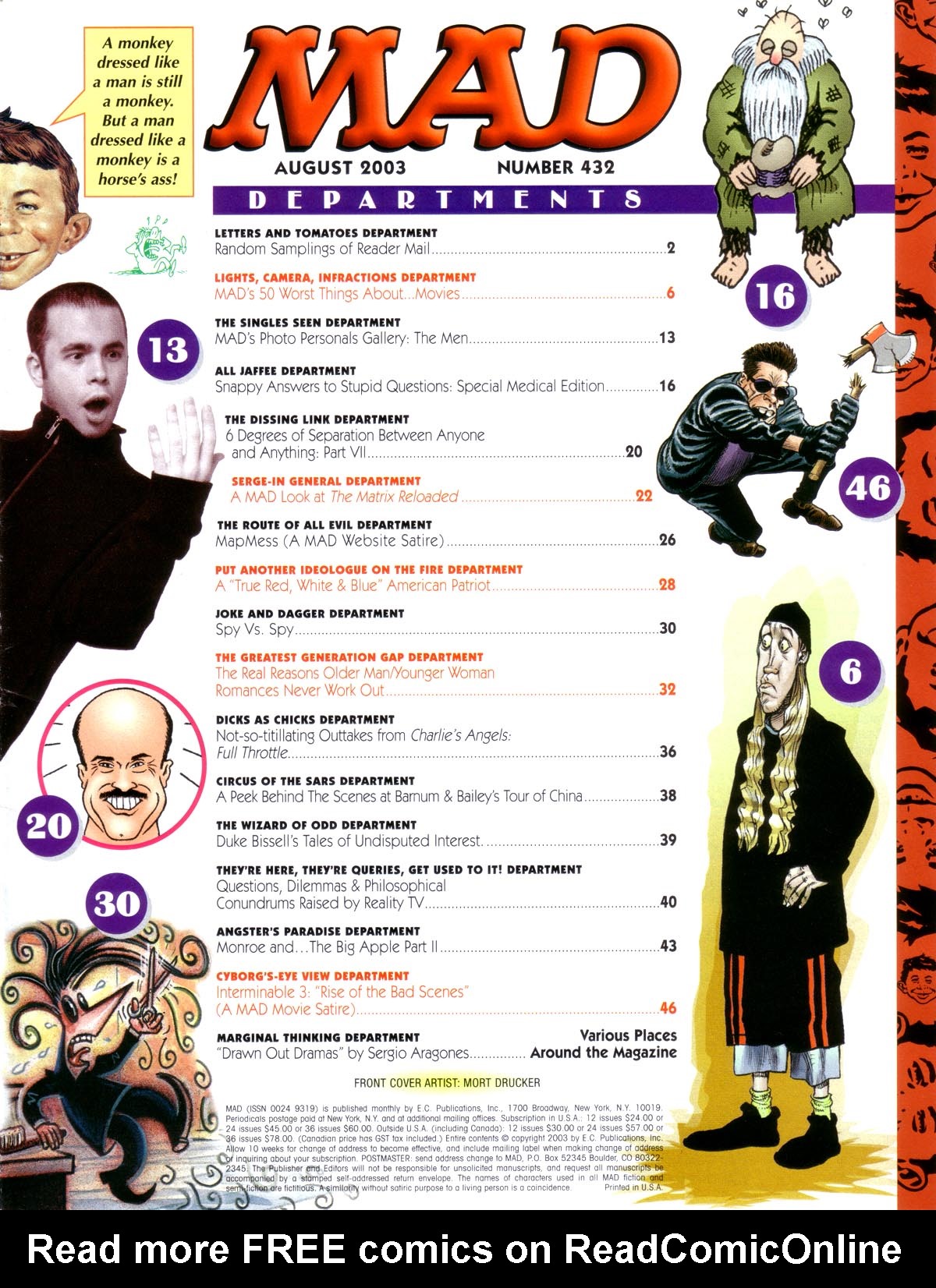 Read online MAD comic -  Issue #432 - 2