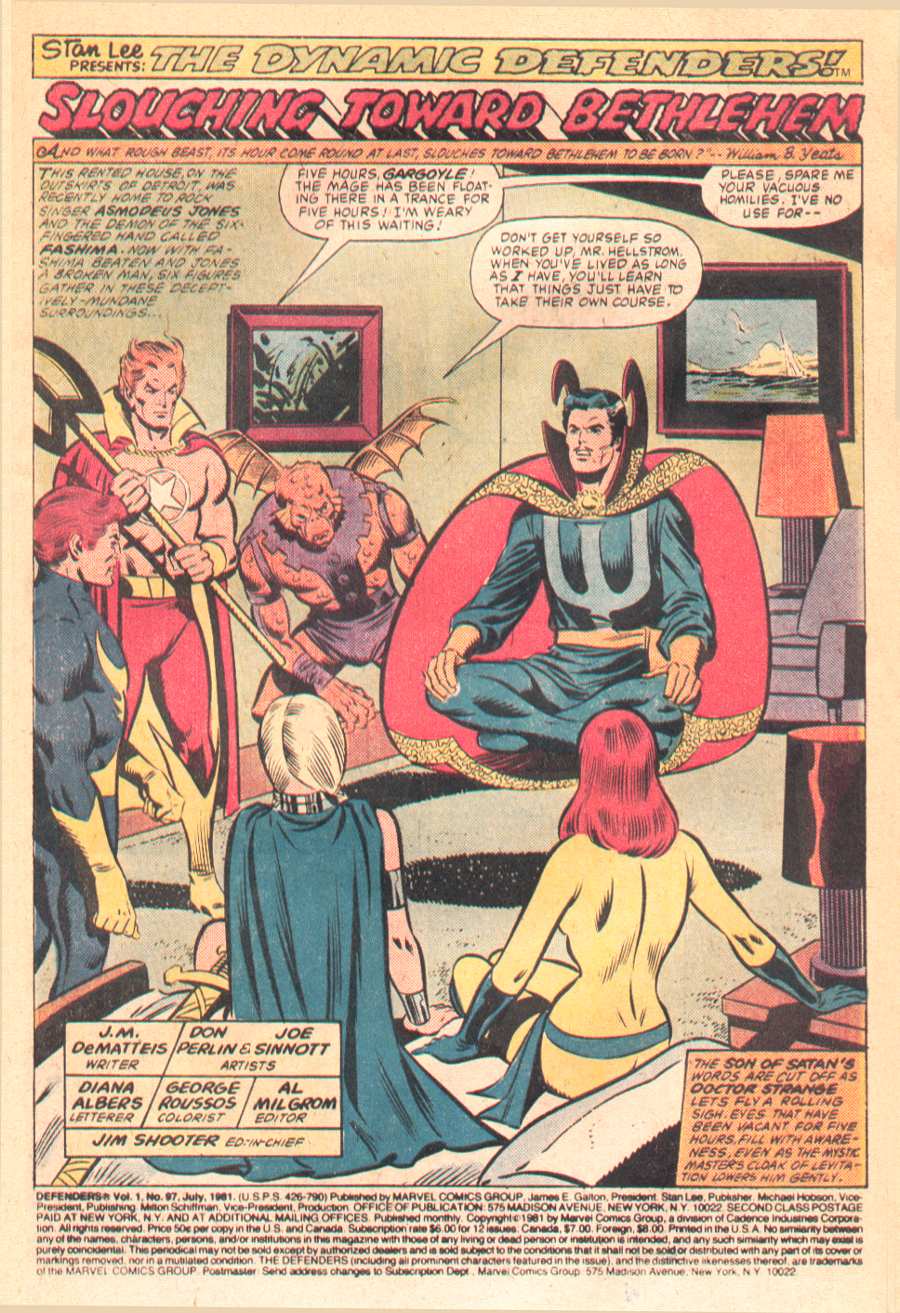 Read online The Defenders (1972) comic -  Issue #97 - 2
