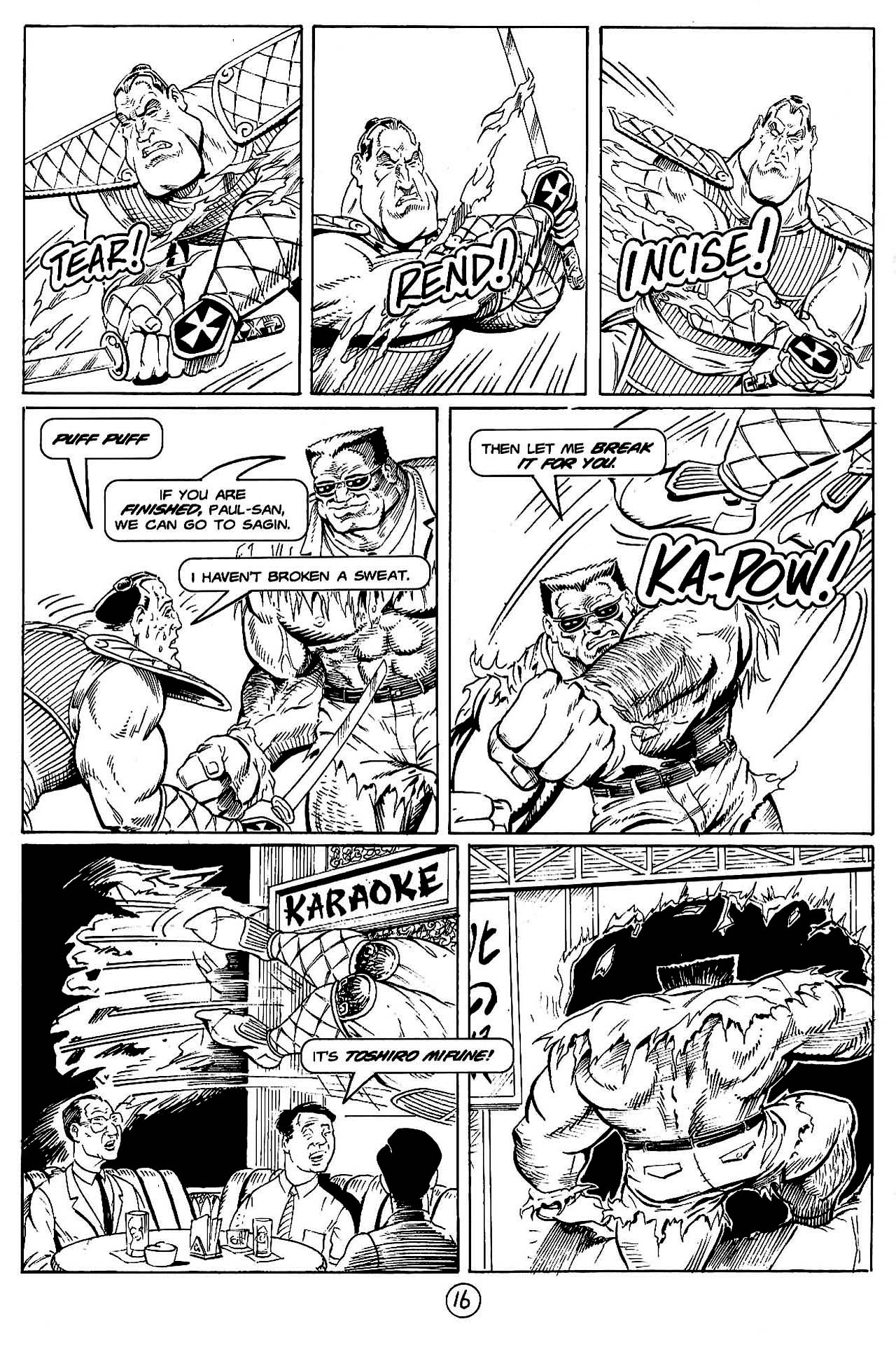 Read online Paul the Samurai (1992) comic -  Issue #8 - 17