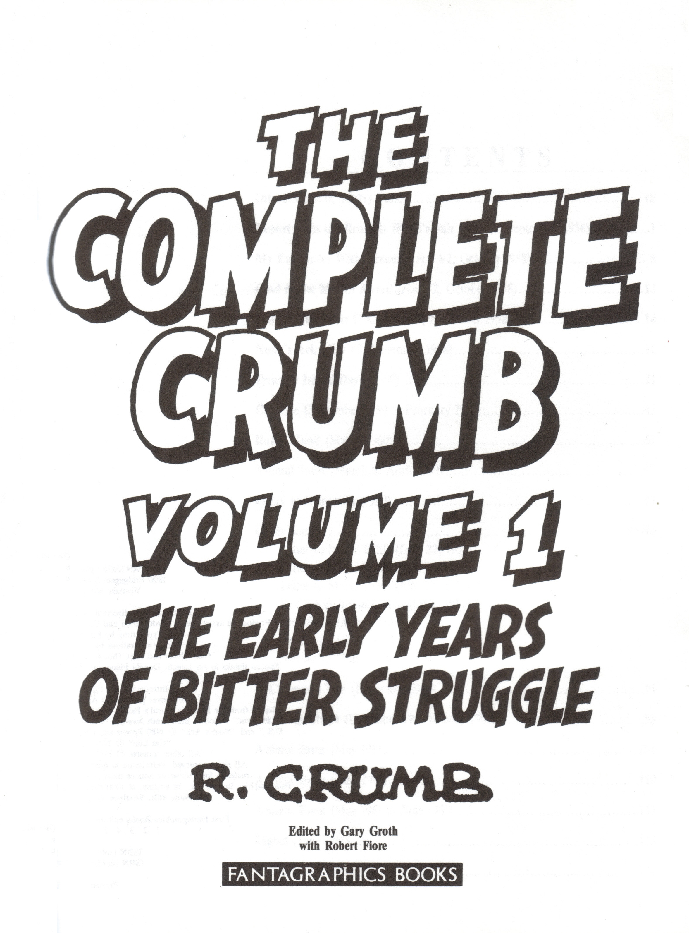 Read online The Complete Crumb Comics comic -  Issue # TPB 1 - 4