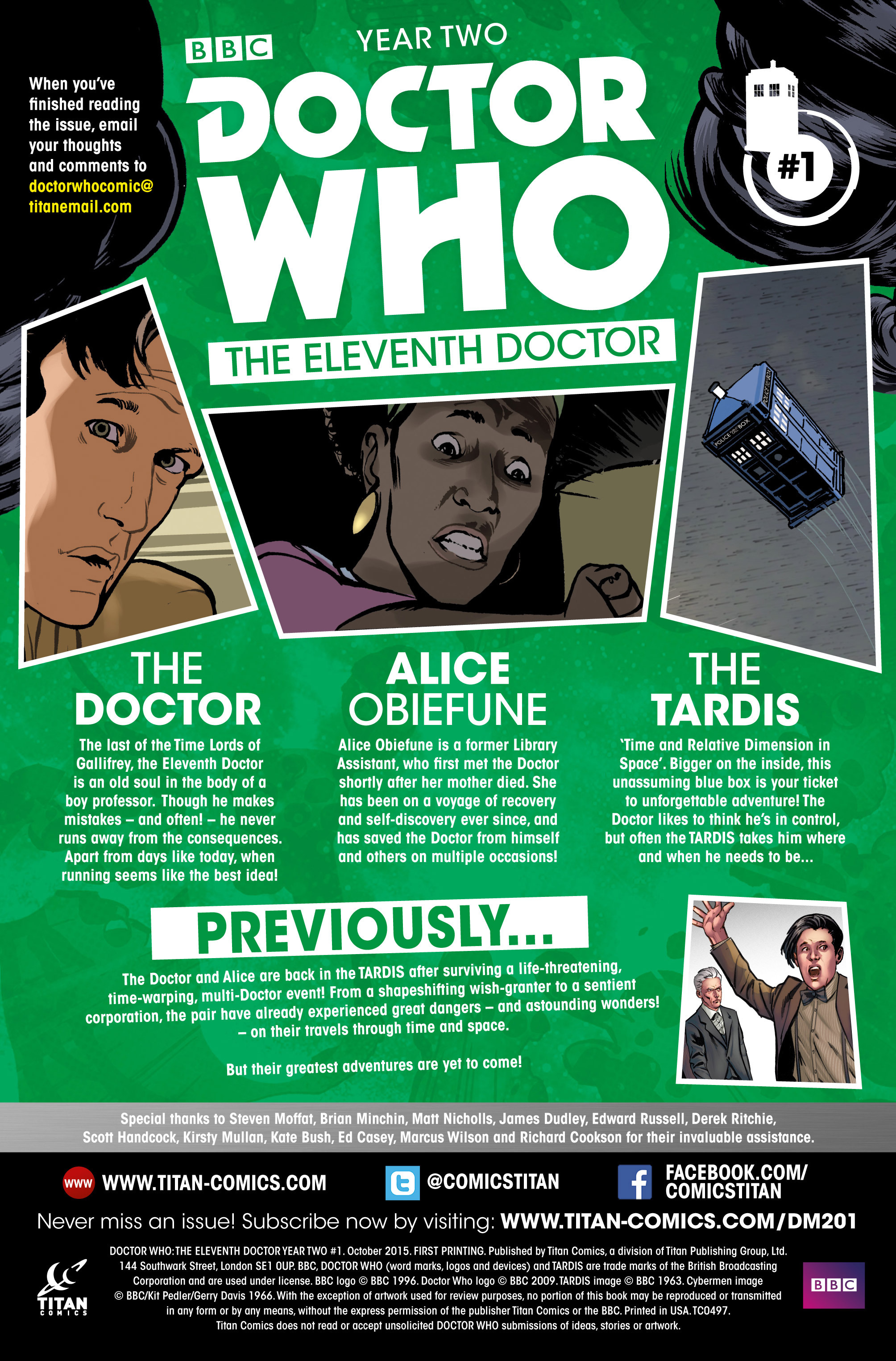 Read online Doctor Who: The Eleventh Doctor Year Two comic -  Issue #1 - 5