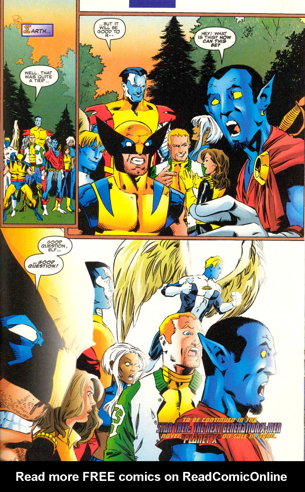 Read online Star Trek: The Next Generation/X-Men: Second Contact comic -  Issue # Full - 62