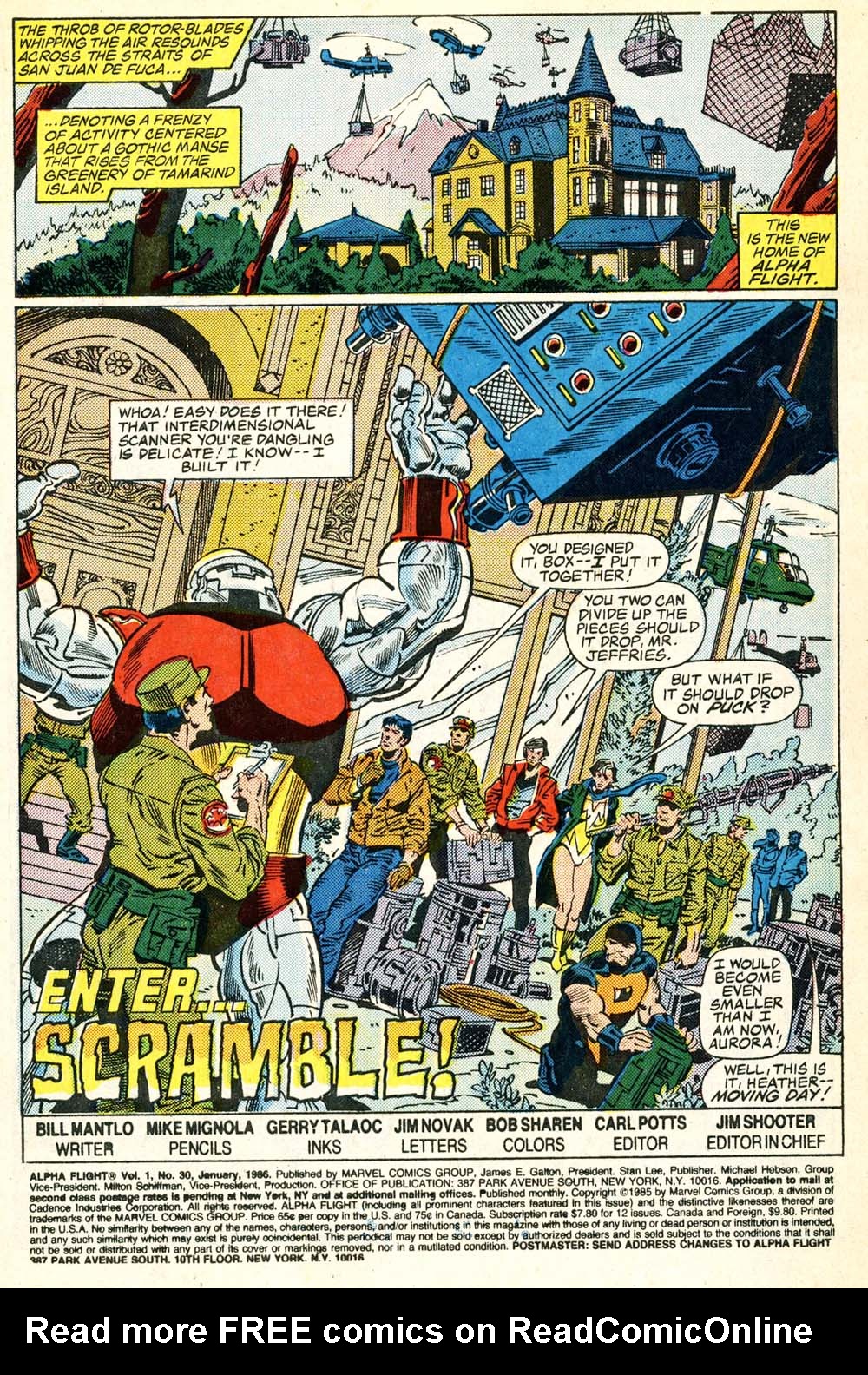 Read online Alpha Flight (1983) comic -  Issue #30 - 2