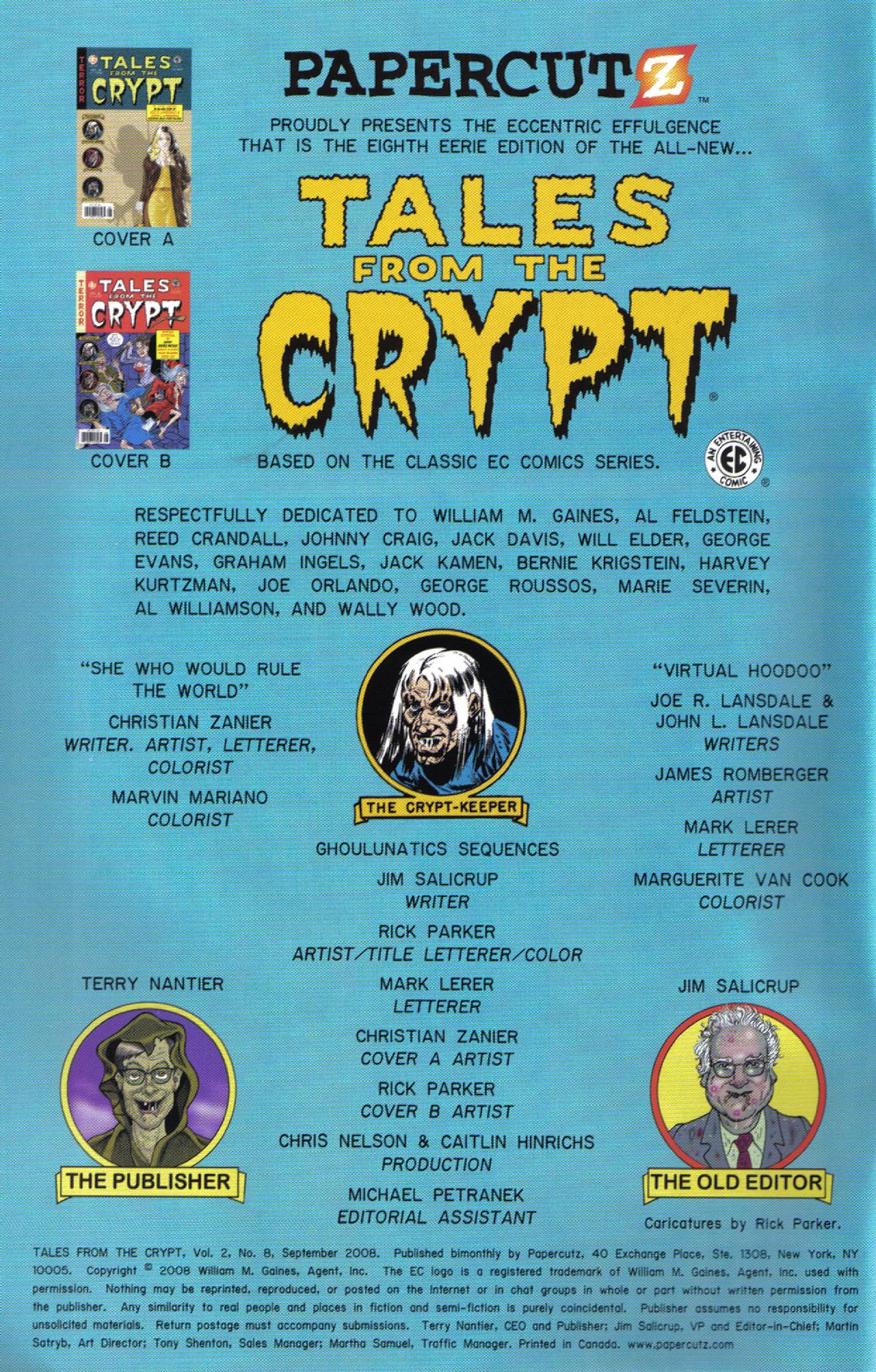 Read online Tales From The Crypt (2007) comic -  Issue #8 - 2