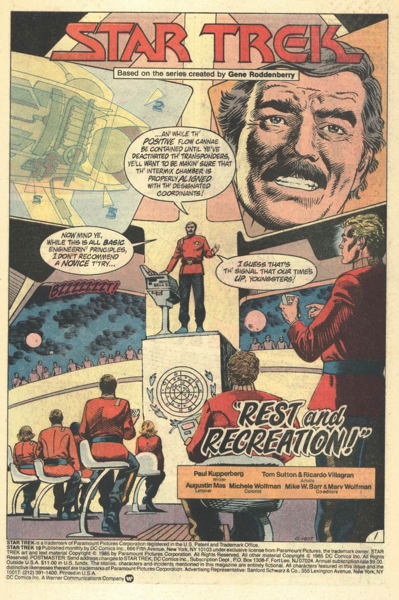 Read online Star Trek (1984) comic -  Issue #18 - 2