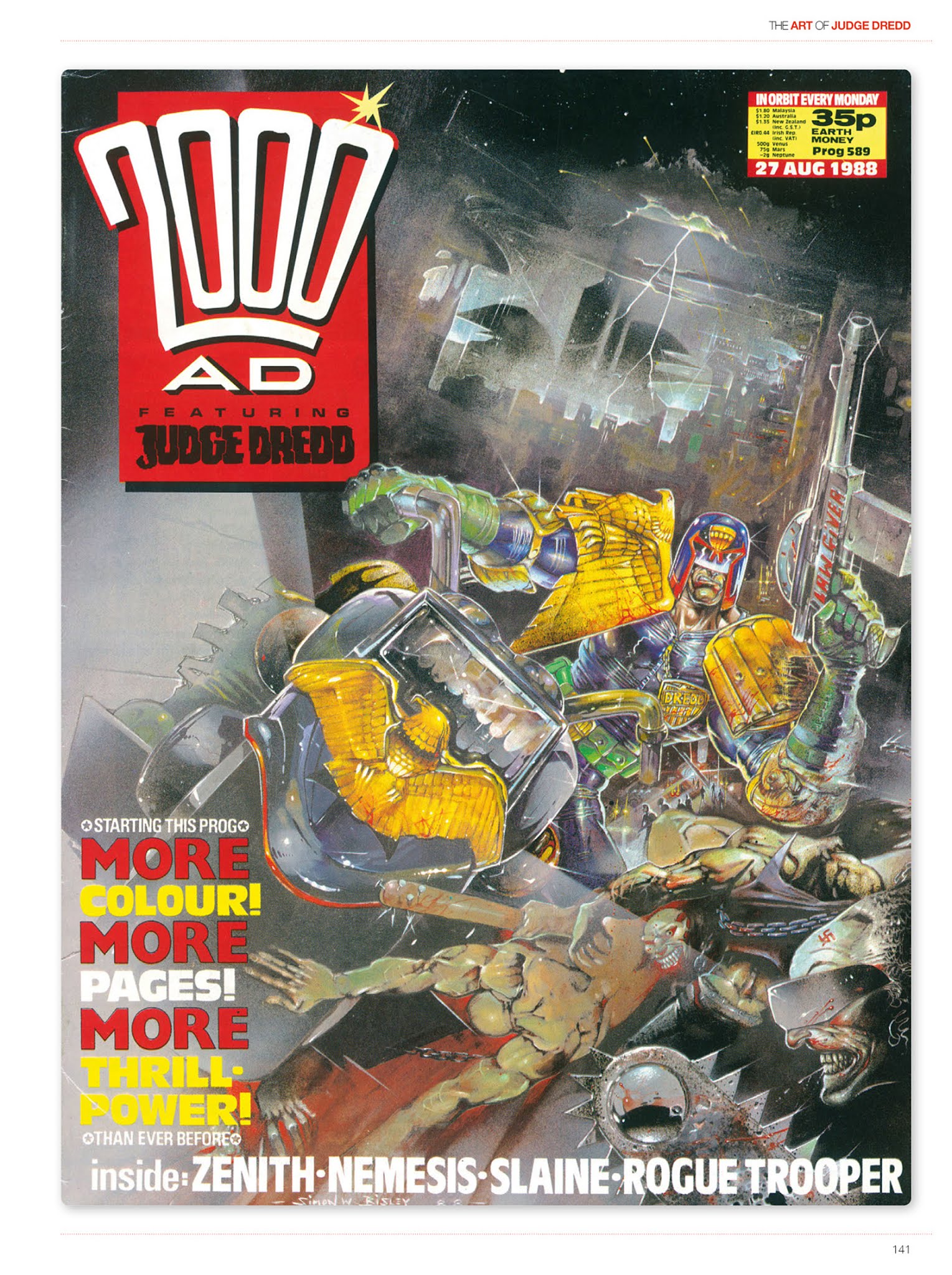 Read online The Art of Judge Dredd: Featuring 35 Years of Zarjaz Covers comic -  Issue # TPB (Part 2) - 50