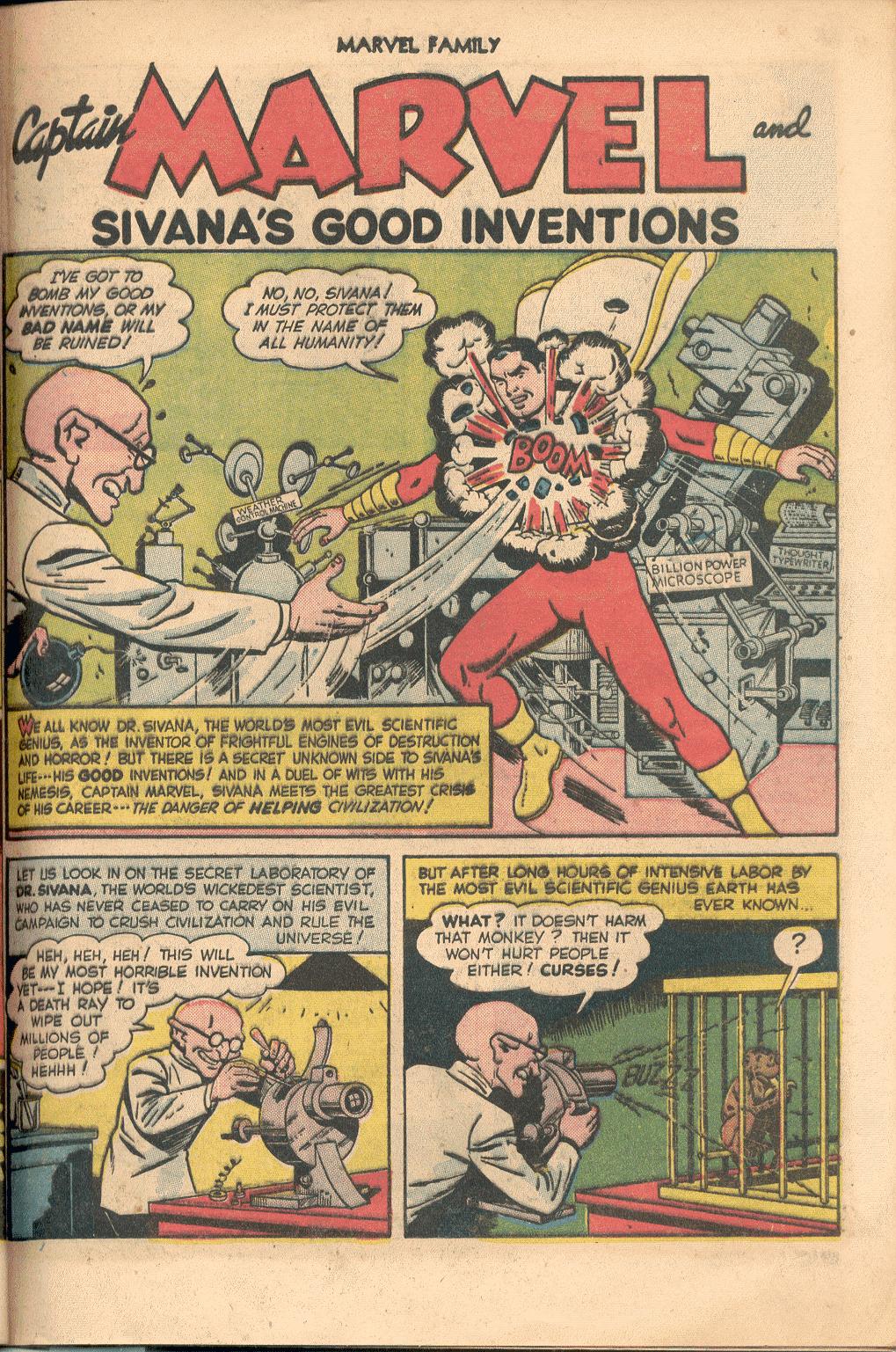 Read online The Marvel Family comic -  Issue #50 - 42
