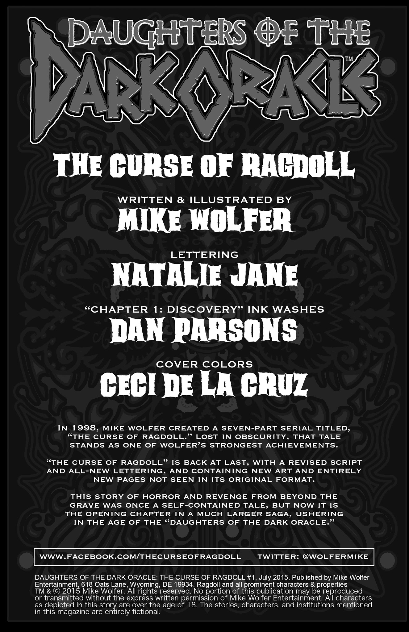 Read online Daughters of the Dark Oracle: The Curse of Ragdoll comic -  Issue # Full - 3