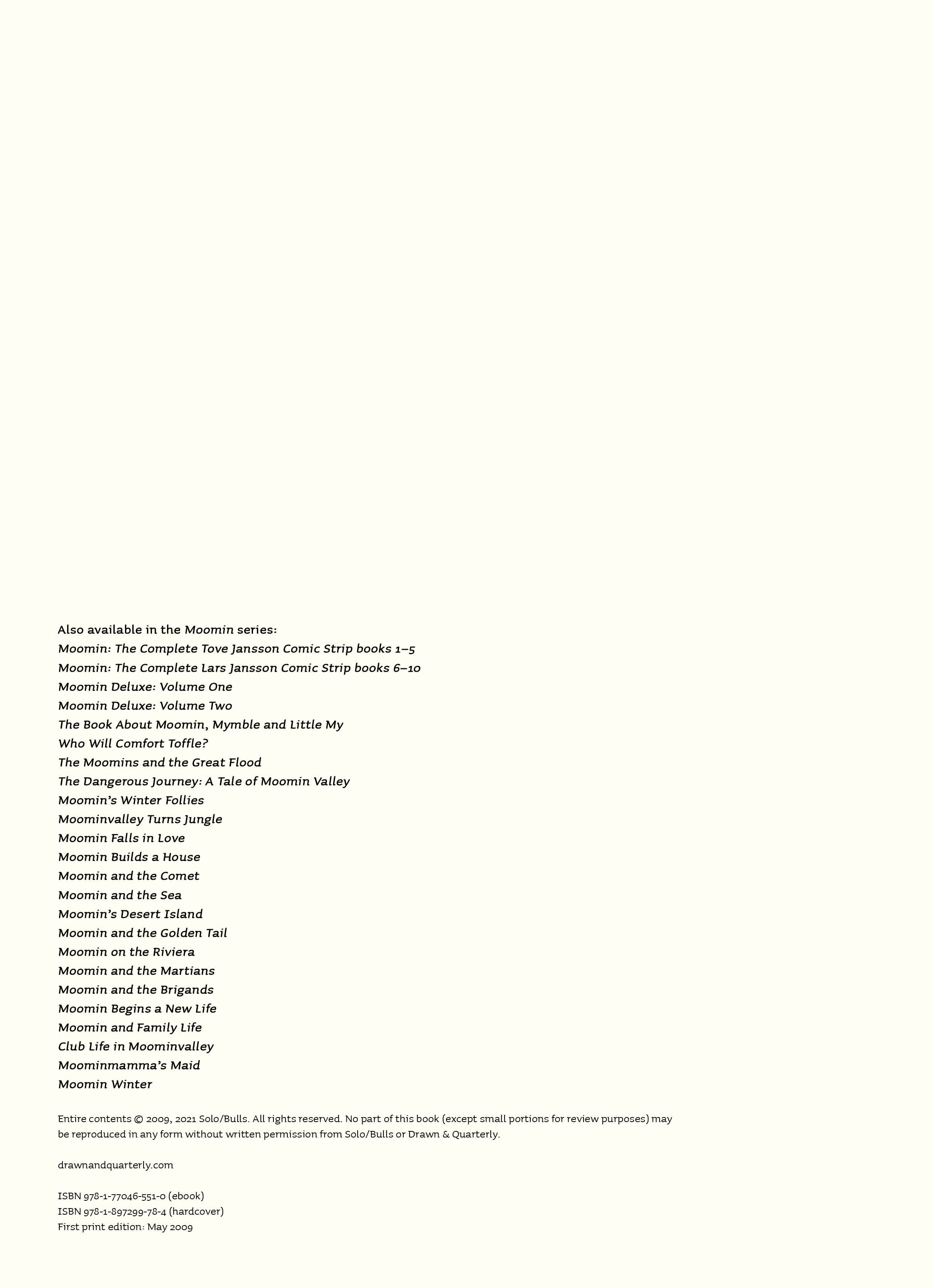 Read online Moomin: The Complete Tove Jansson Comic Strip comic -  Issue # TPB 4 - 4