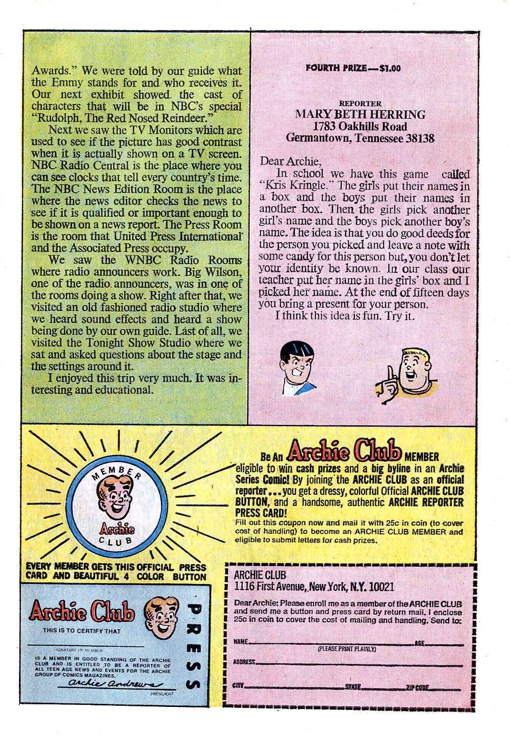 Read online Archie (1960) comic -  Issue #218 - 27