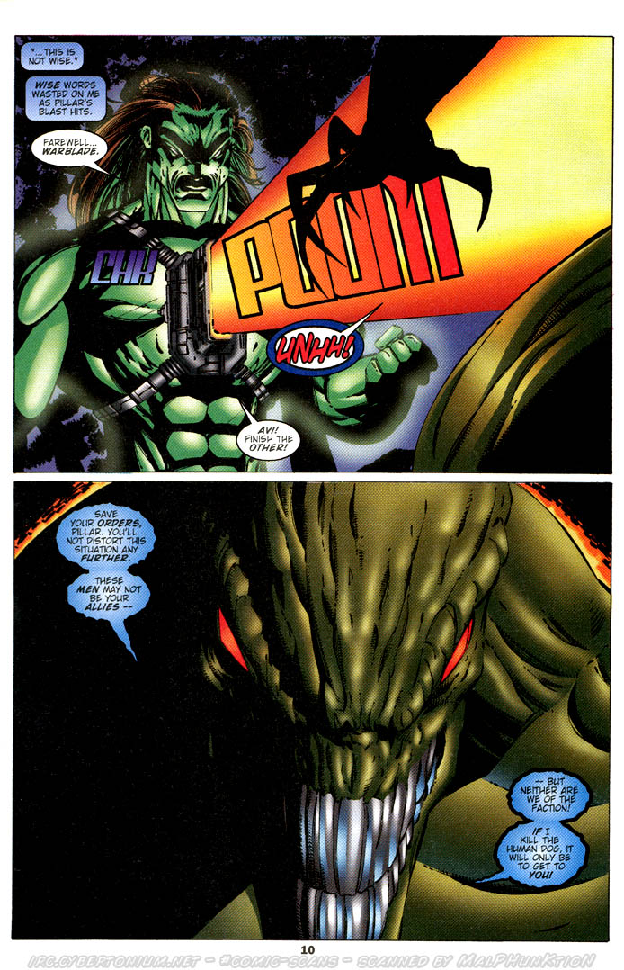 Read online Warblade: Endangered Species comic -  Issue #4 - 10