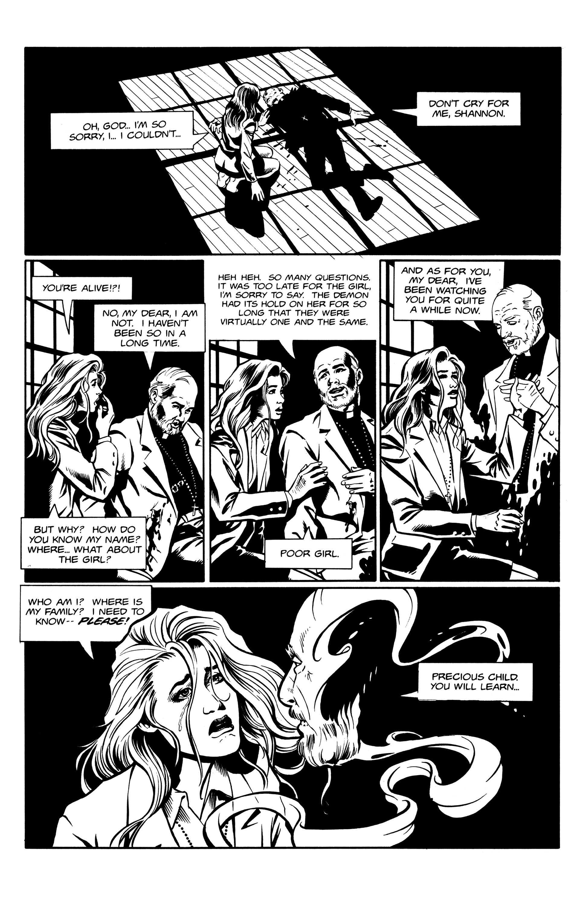 Read online Warrior Nun: Black & White comic -  Issue #7 - 15