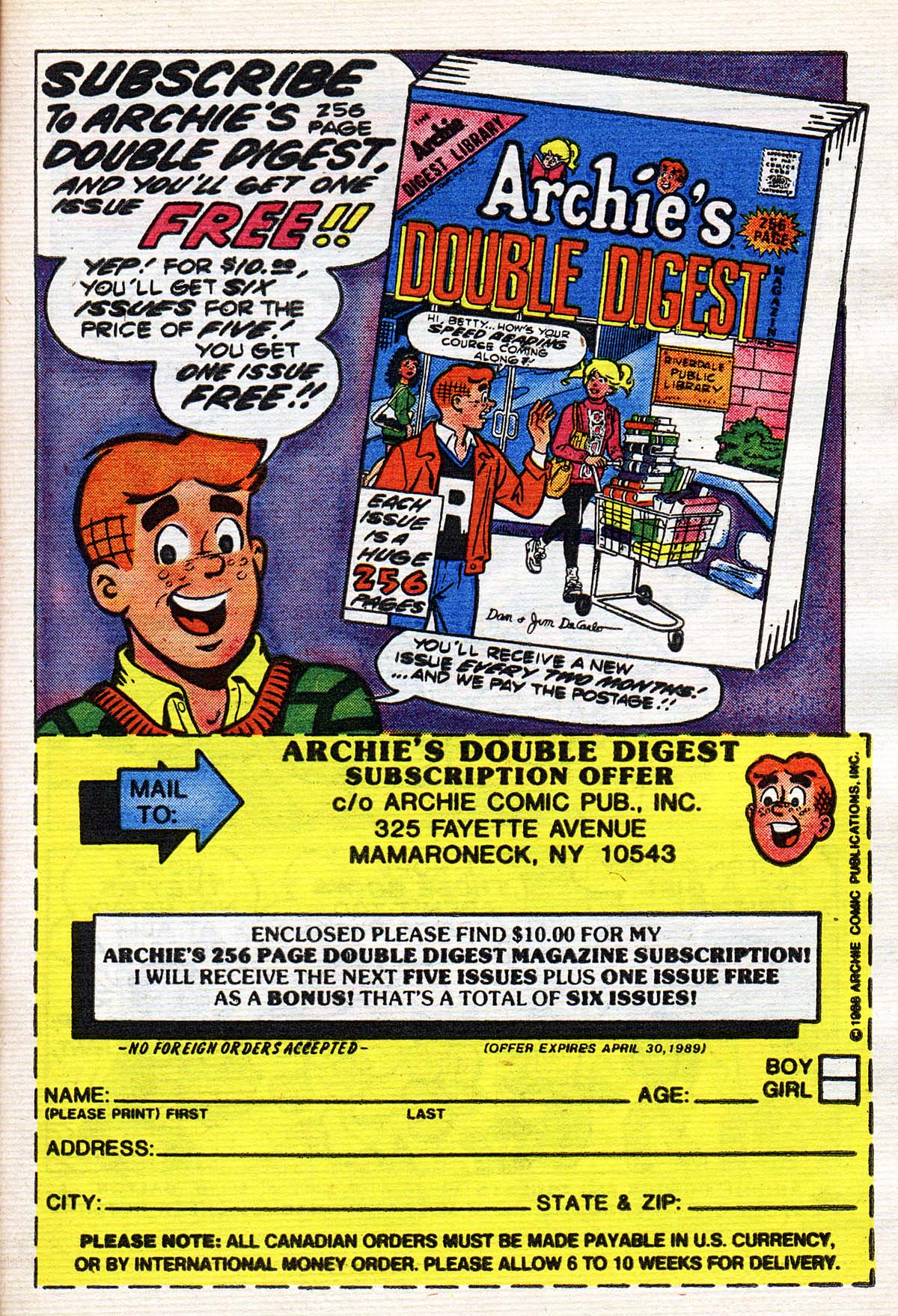 Read online Little Archie Comics Digest Magazine comic -  Issue #34 - 50