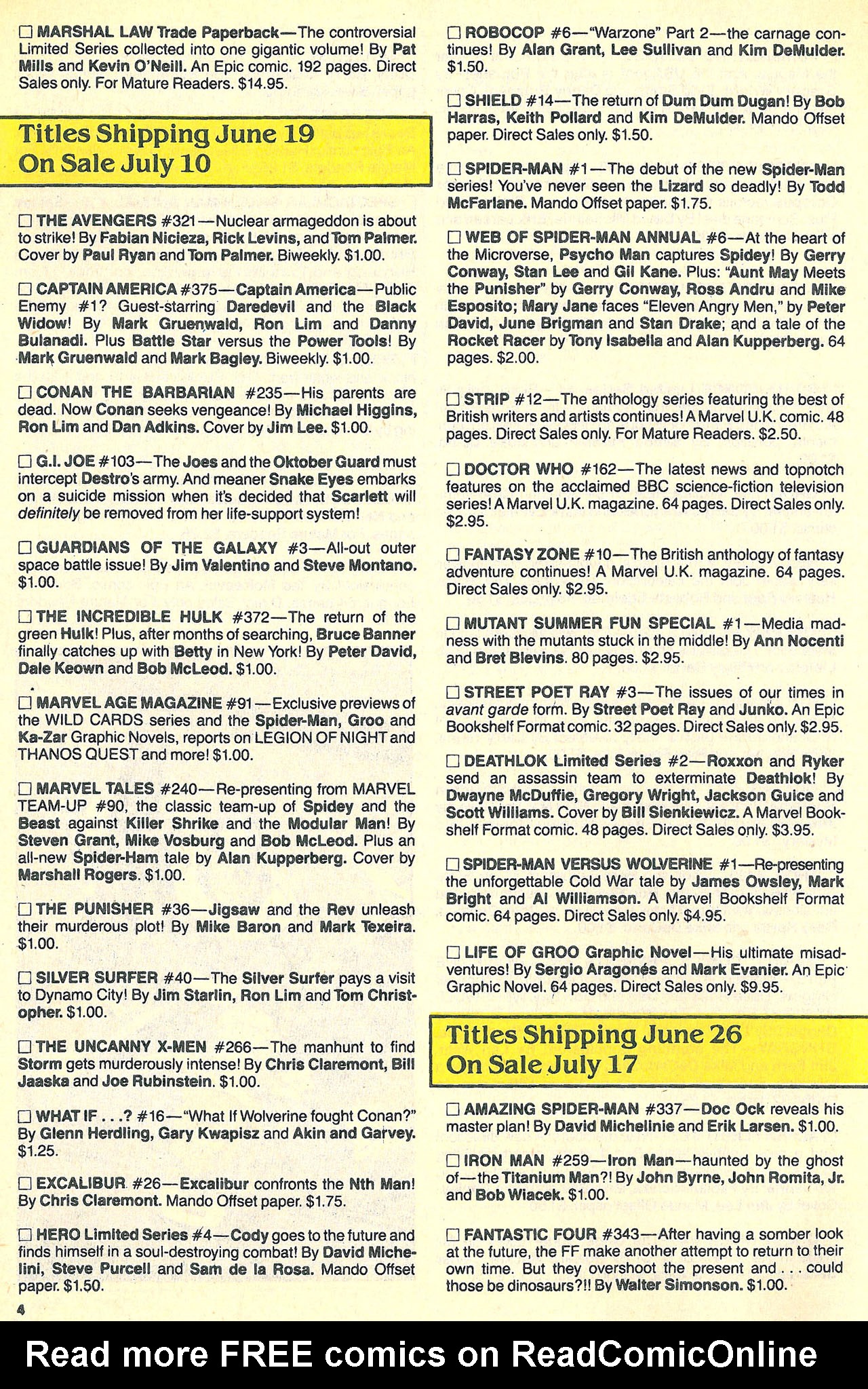 Read online Marvel Age comic -  Issue #90 - 6