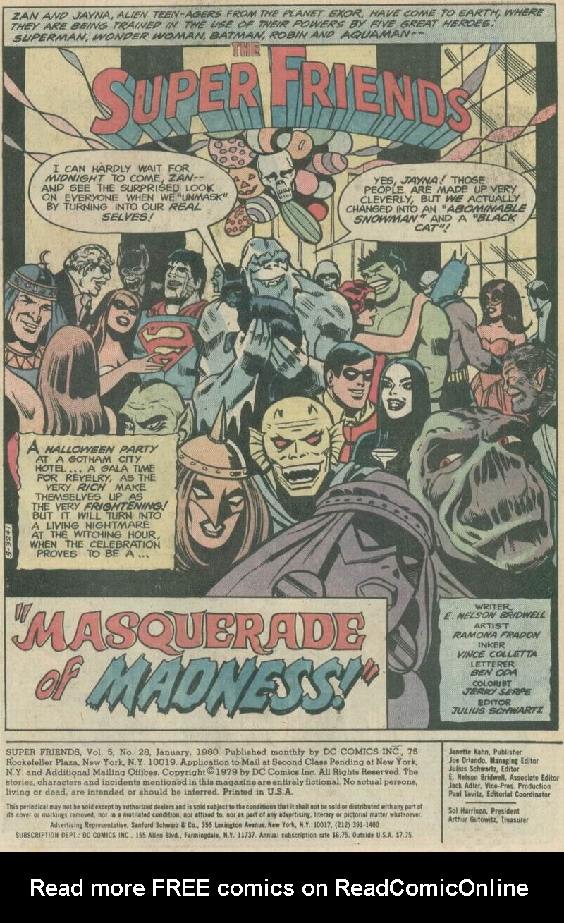 Read online The Super Friends comic -  Issue #28 - 2