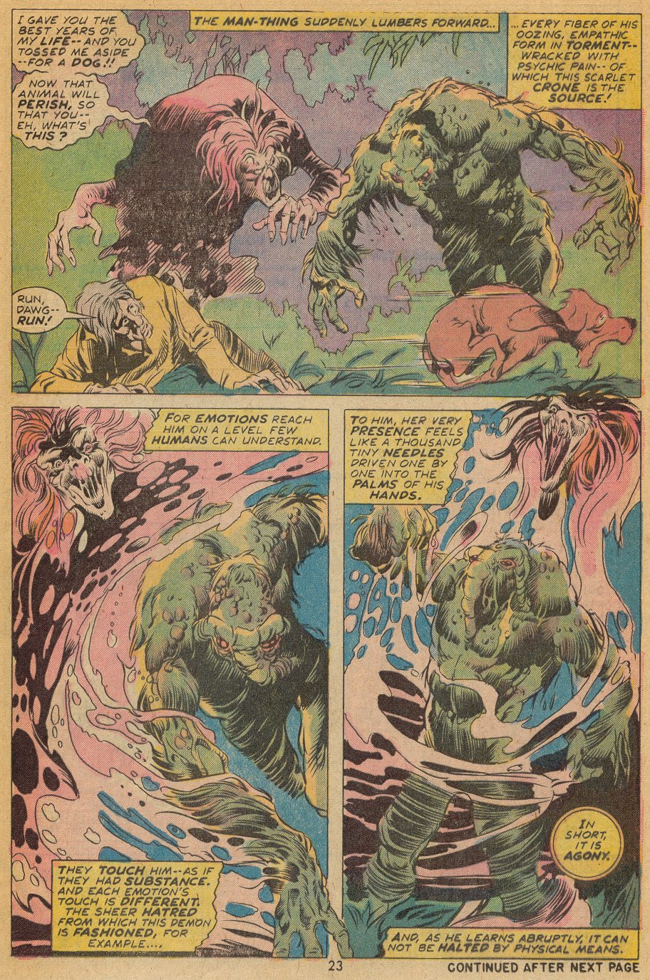 Read online Man-Thing (1974) comic -  Issue #10 - 16