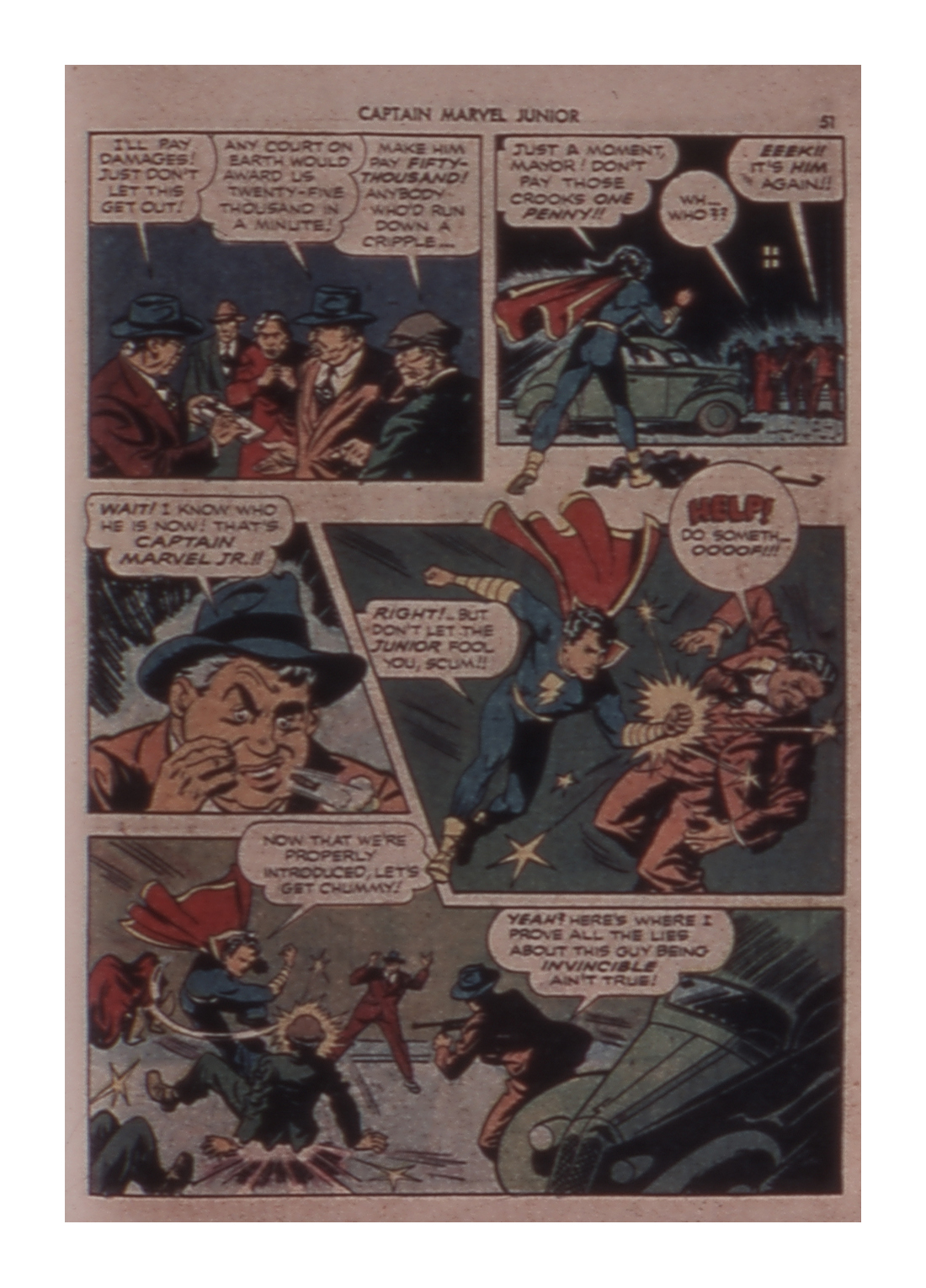 Read online Captain Marvel, Jr. comic -  Issue #1 - 51