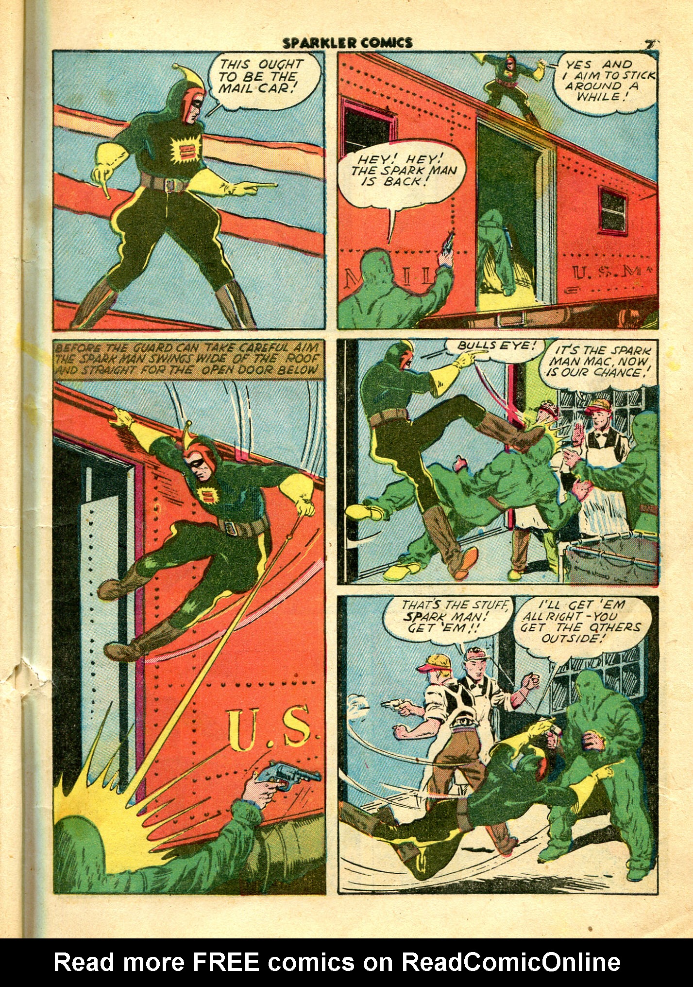 Read online Sparkler Comics comic -  Issue #7 - 9