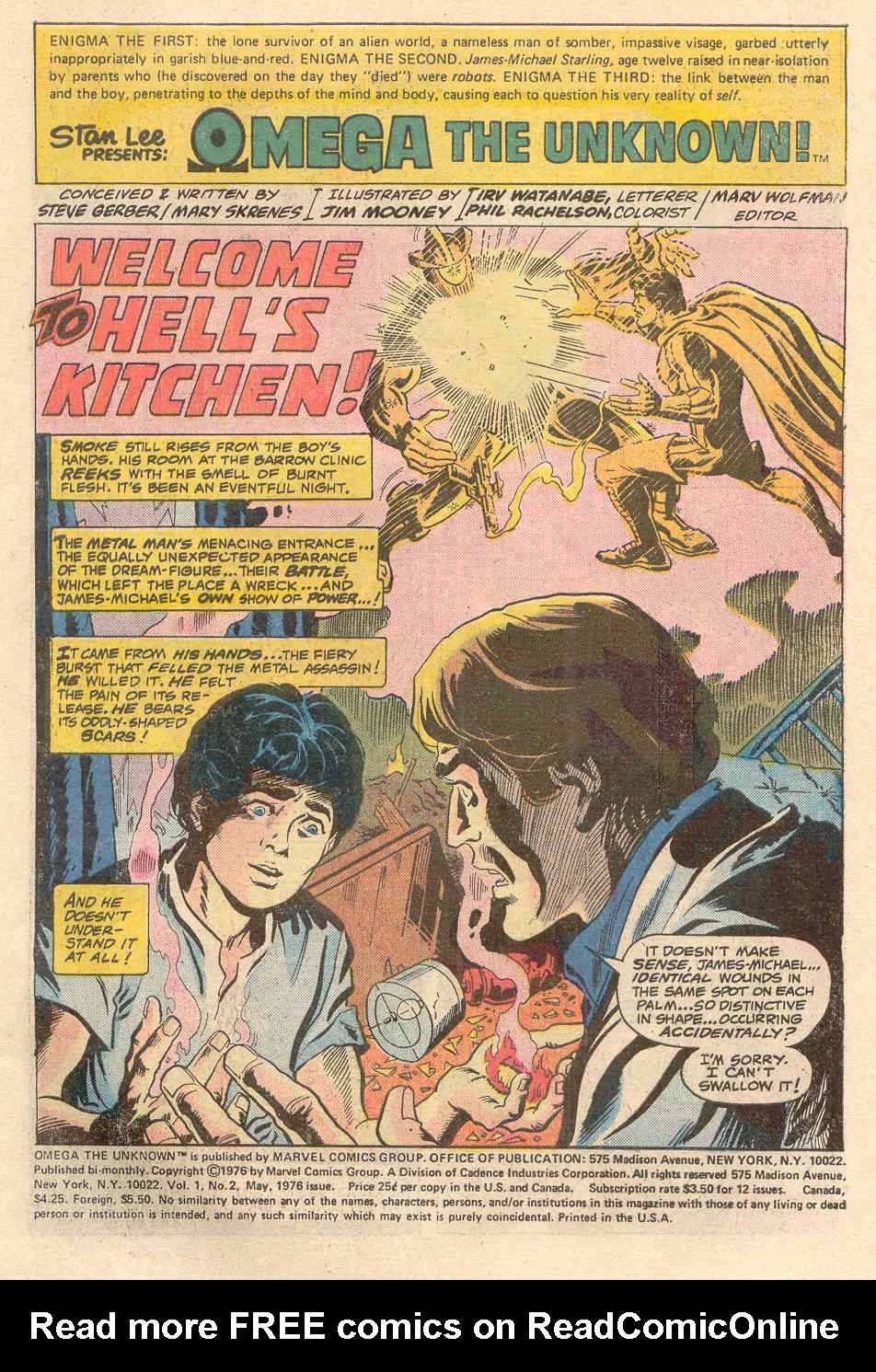Read online Omega the Unknown comic -  Issue #2 - 2