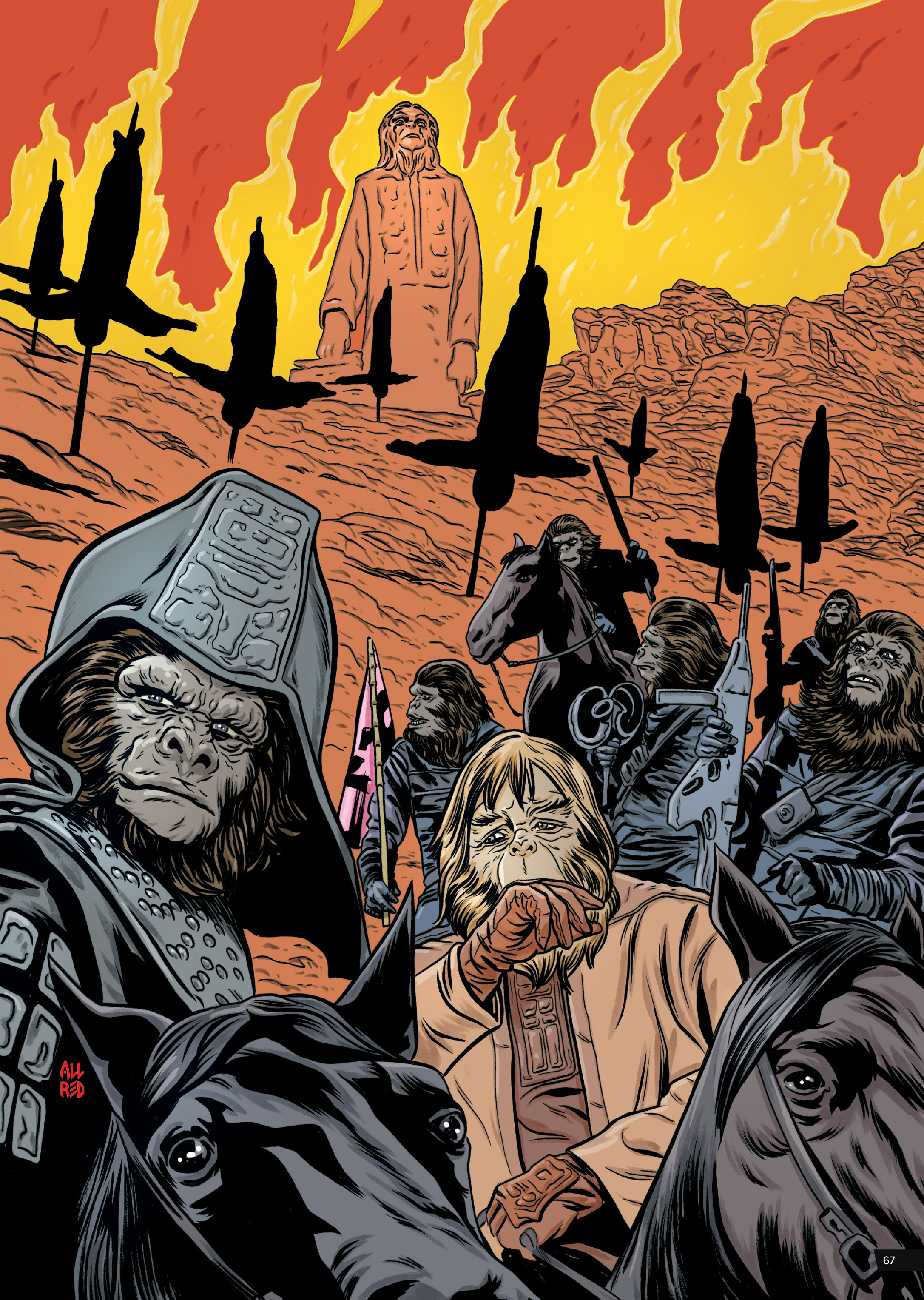 Read online Planet of the Apes Artist Tribute comic -  Issue # TPB - 67