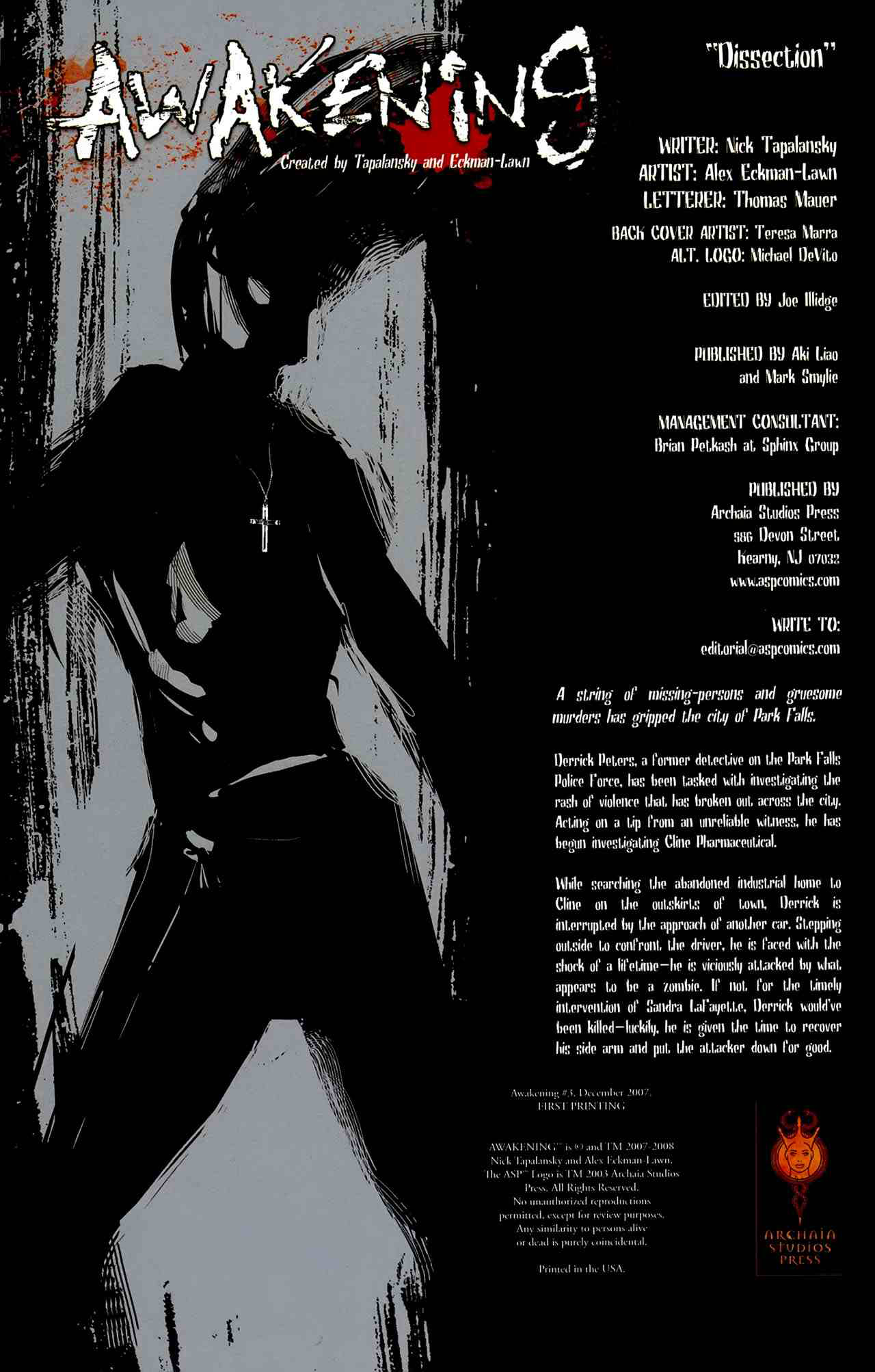 Read online Awakening comic -  Issue #3 - 2