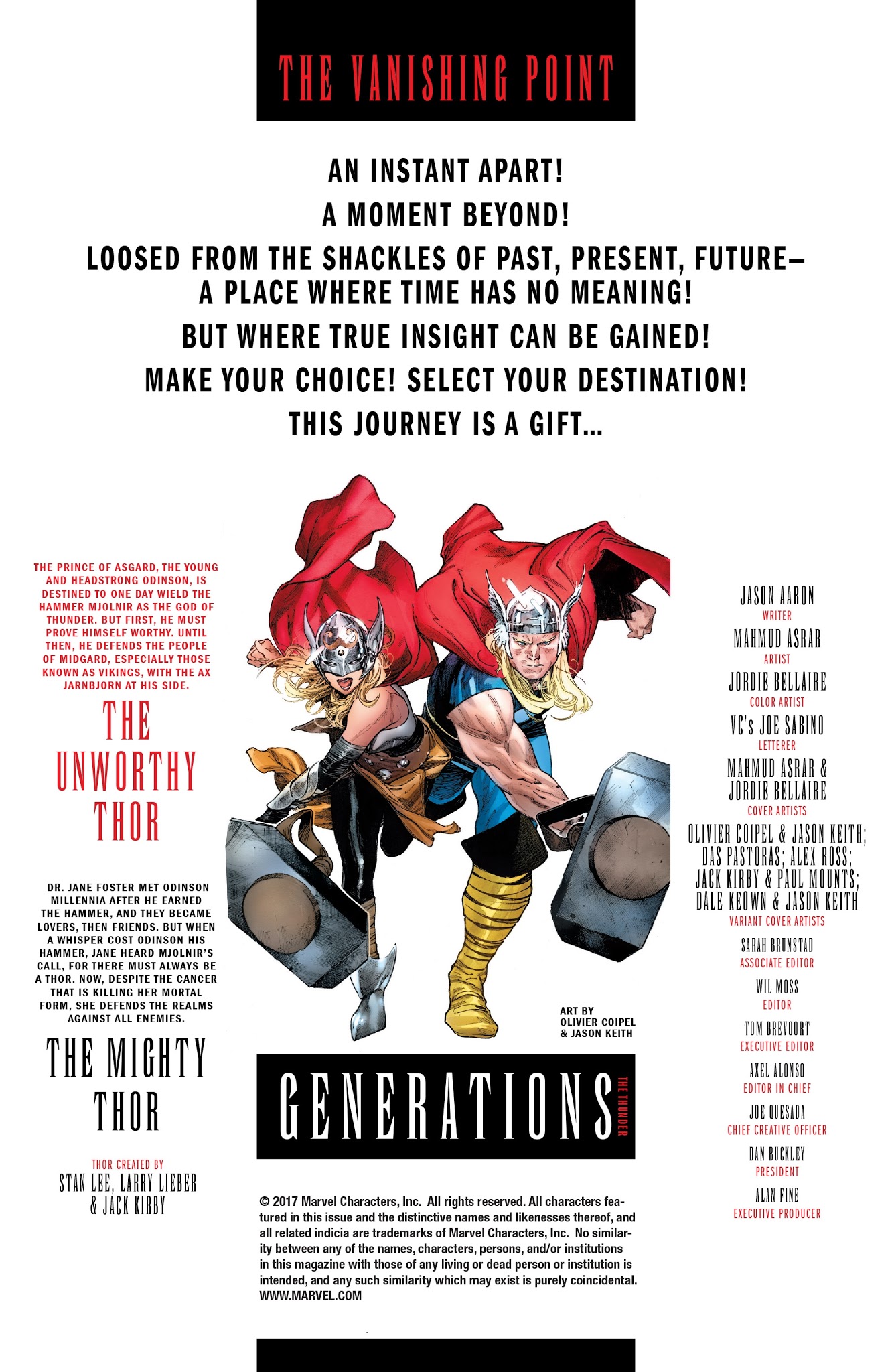 Read online Generations: The Unworthy Thor & The Mighty Thor comic -  Issue # Full - 2