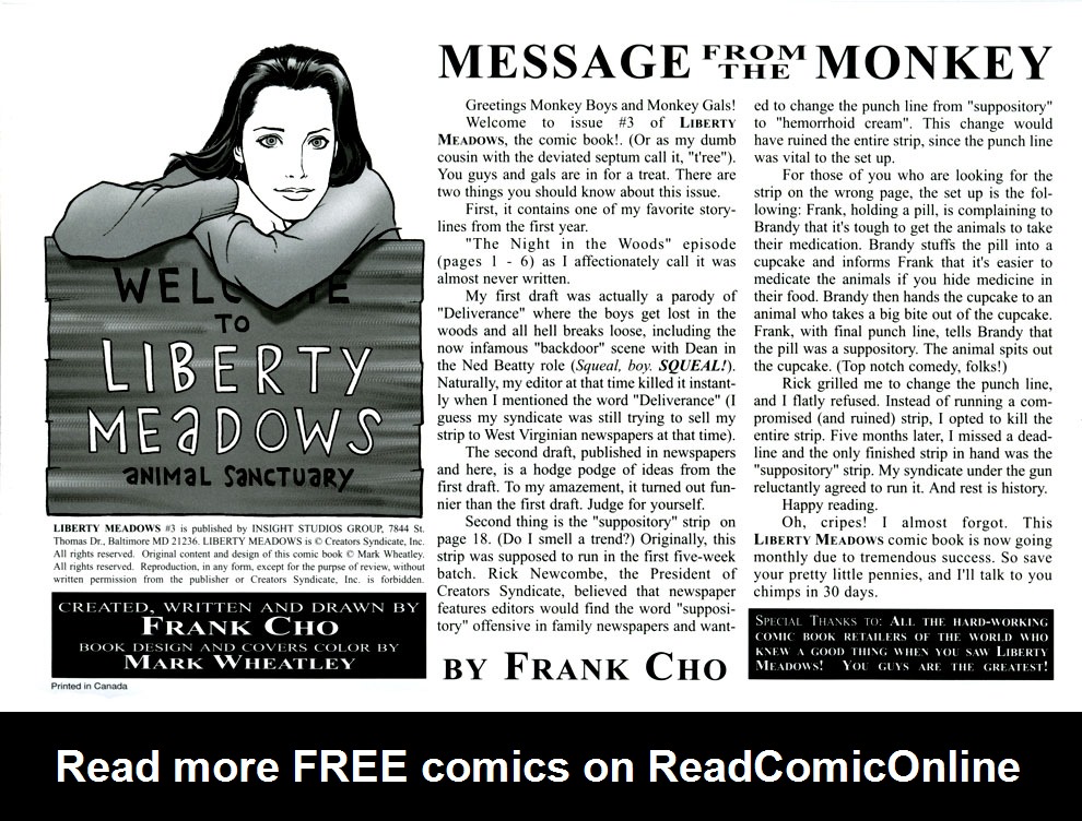 Read online Liberty Meadows comic -  Issue #3 - 2