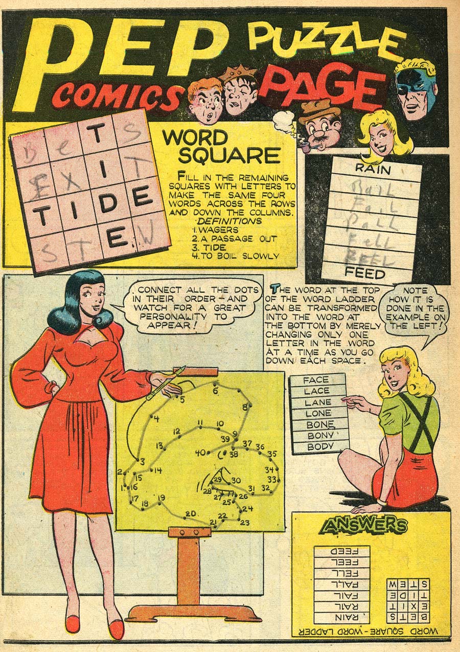 Read online Pep Comics comic -  Issue #64 - 43