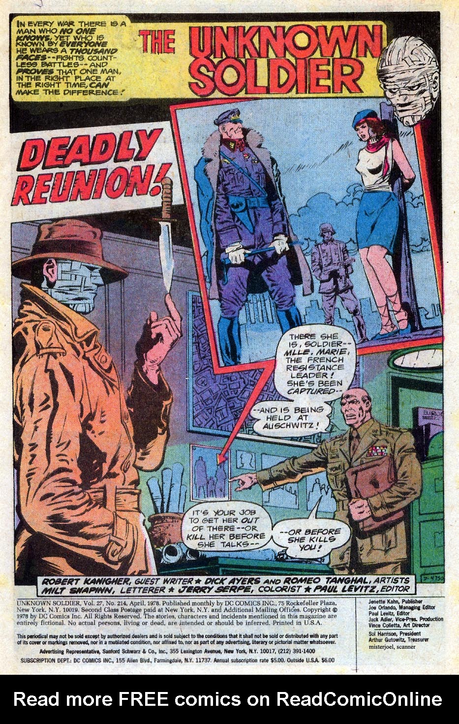 Read online Unknown Soldier (1977) comic -  Issue #214 - 2