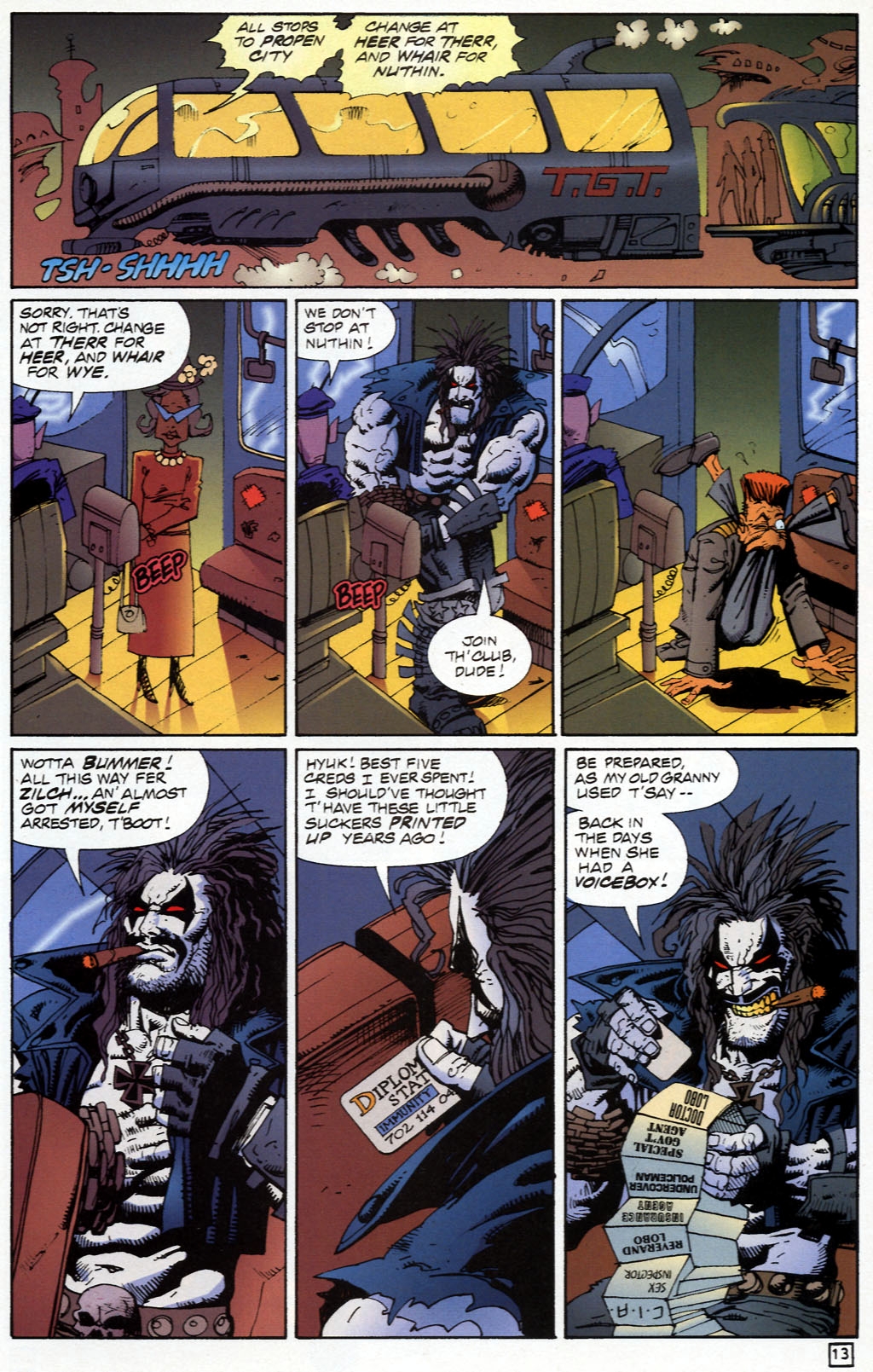 Read online Lobo: Death and Taxes comic -  Issue #1 - 14