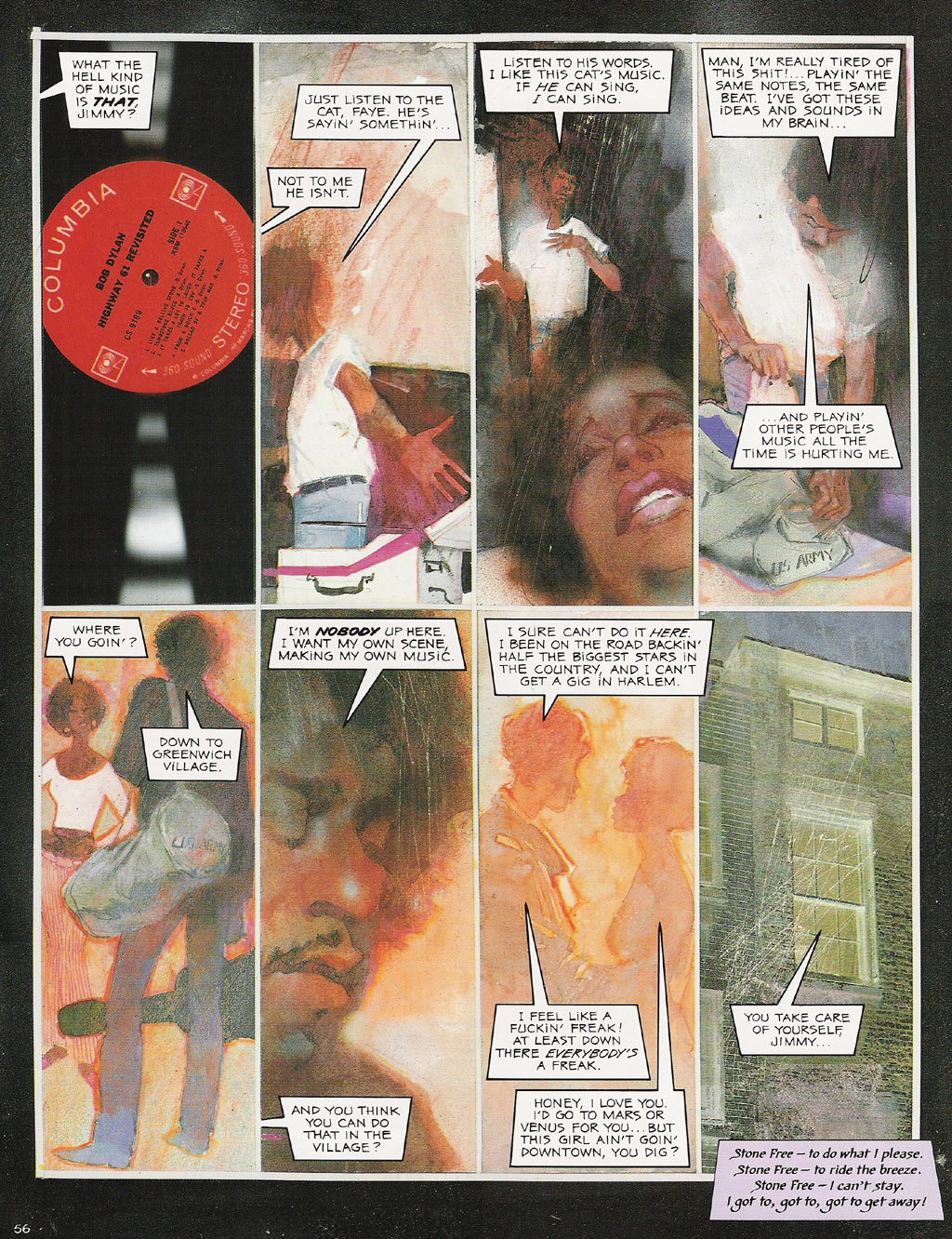 Read online Voodoo Child - The Illustrated Legend of Jimi Hendrix comic -  Issue # TPB - 59