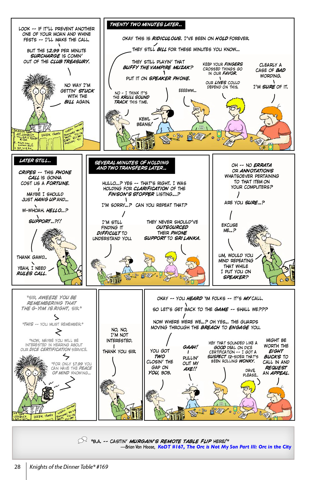 Read online Knights of the Dinner Table comic -  Issue #169 - 30