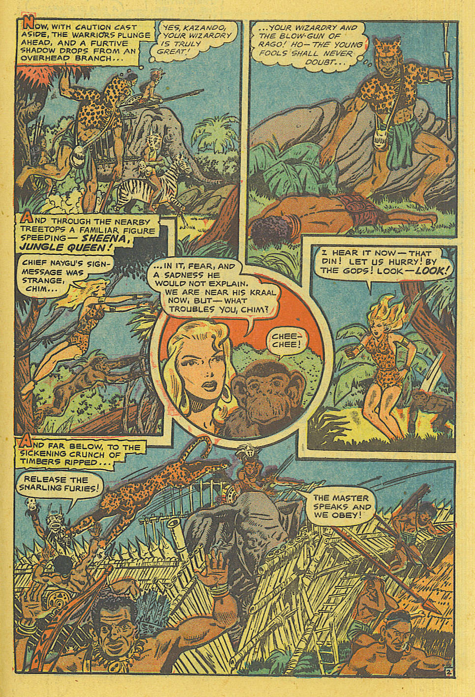 Read online Sheena, Queen of the Jungle (1942) comic -  Issue #13 - 22