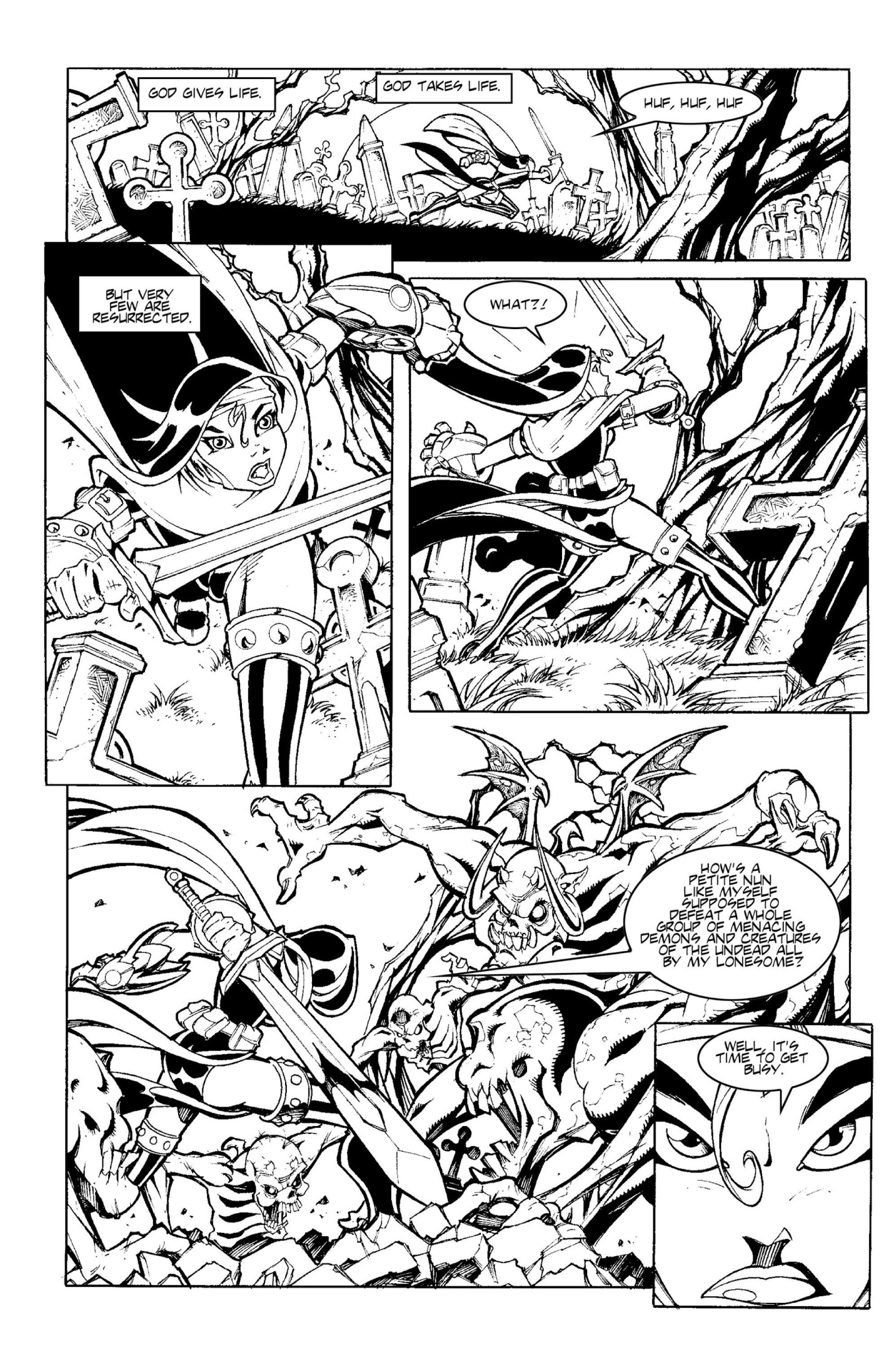 Read online Warrior Nun Areala: Armor of God comic -  Issue # TPB - 7