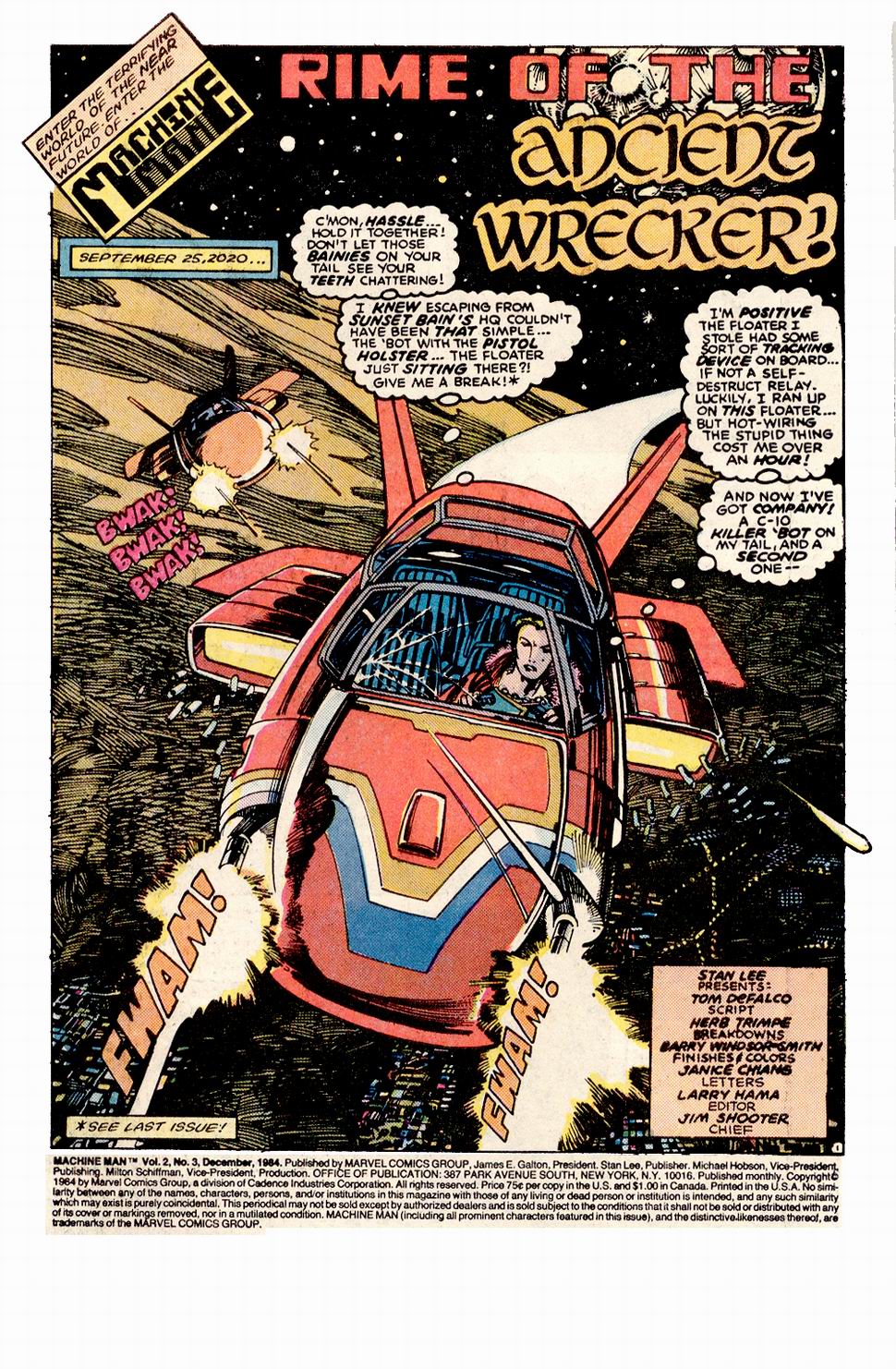 Read online Machine Man (1984) comic -  Issue #3 - 2