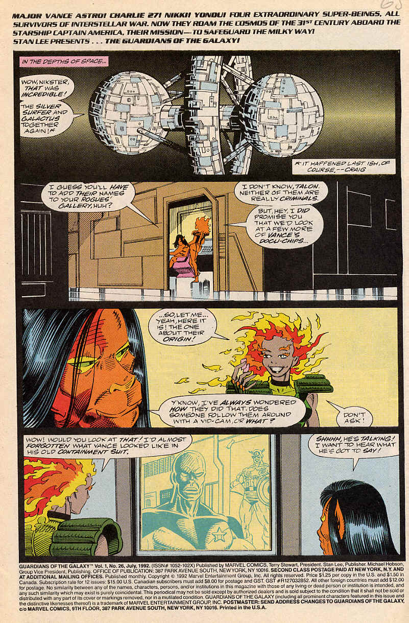 Read online Guardians of the Galaxy (1990) comic -  Issue #26 - 2