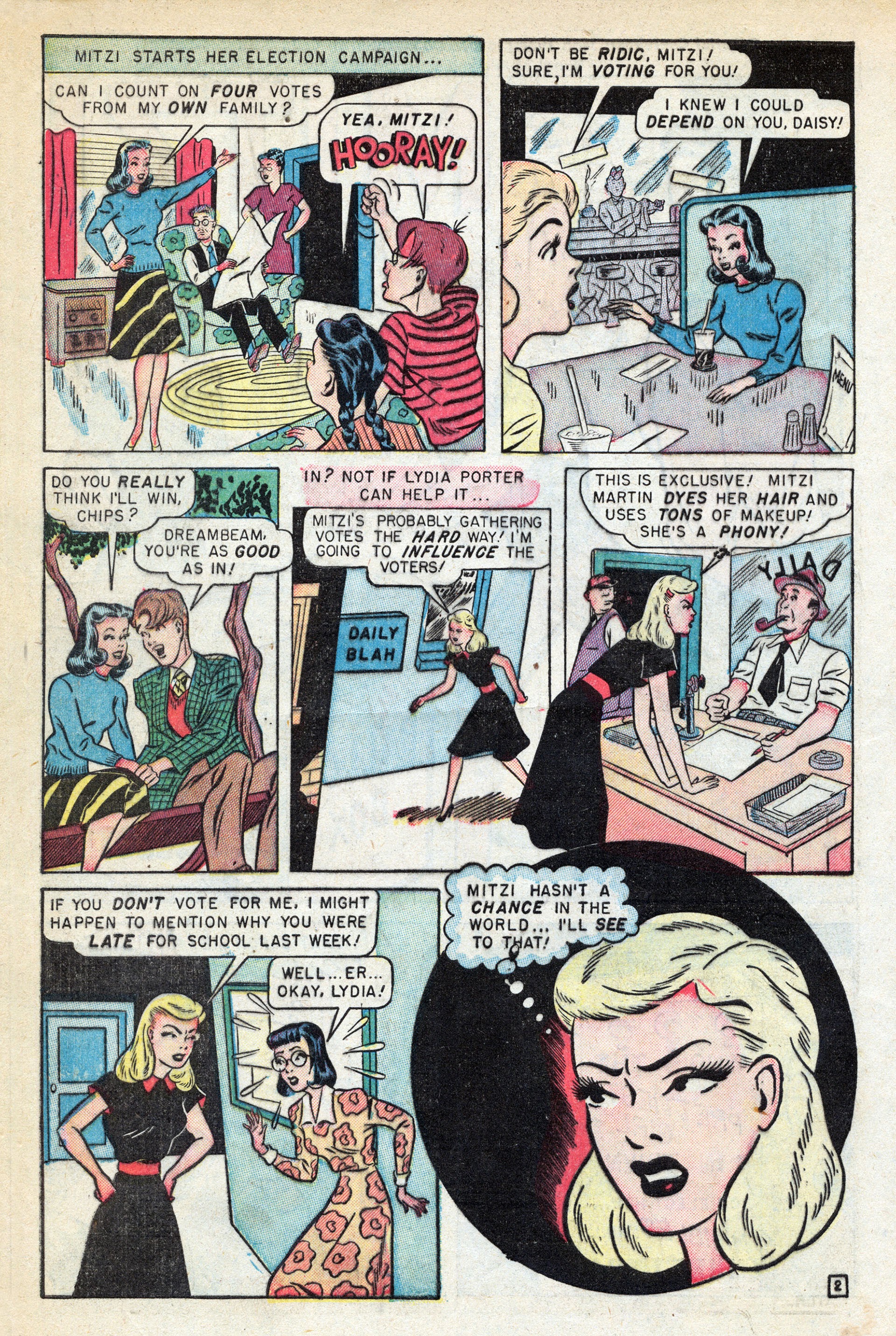 Read online Mitzi's Boy Friend comic -  Issue #5 - 4
