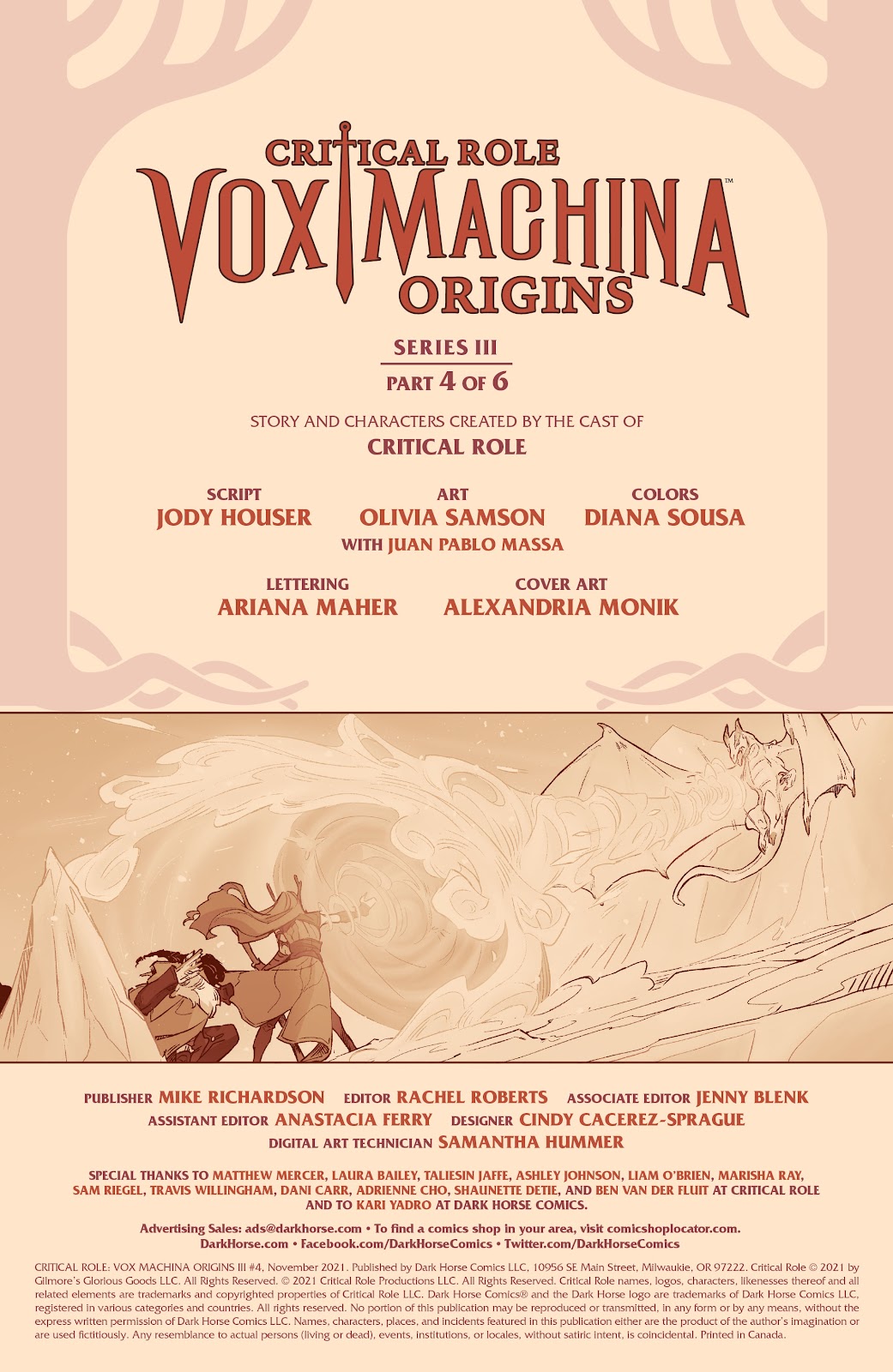 Critical Role: Vox Machina Origins III issue 4 - Page 2