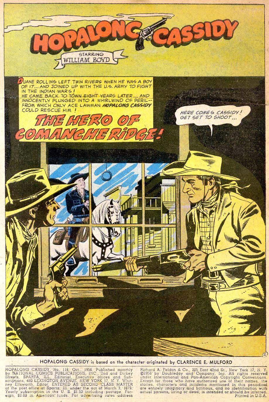 Read online Hopalong Cassidy comic -  Issue #118 - 3